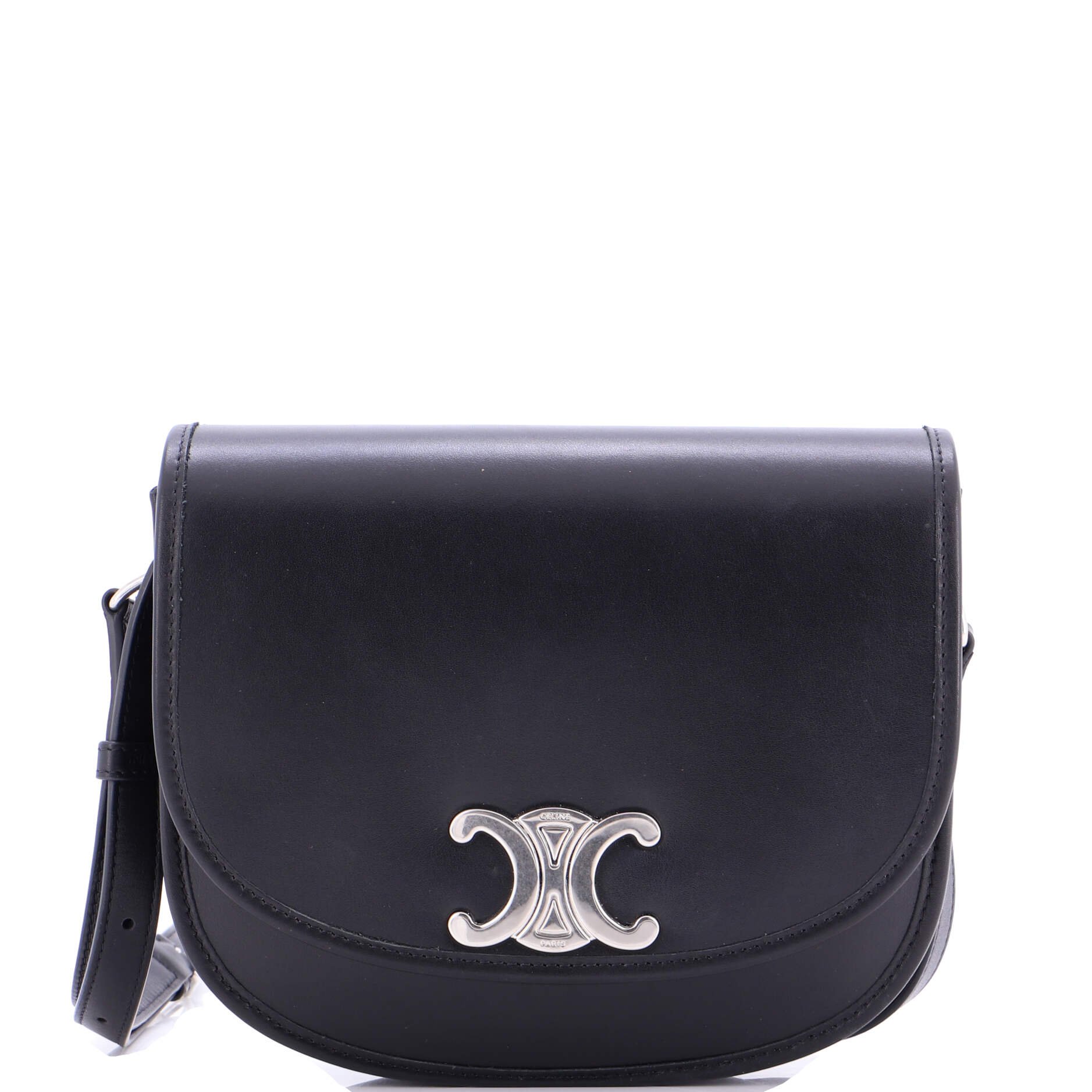 Celine Besace Triomphe Shoulder Bag Leather Medium