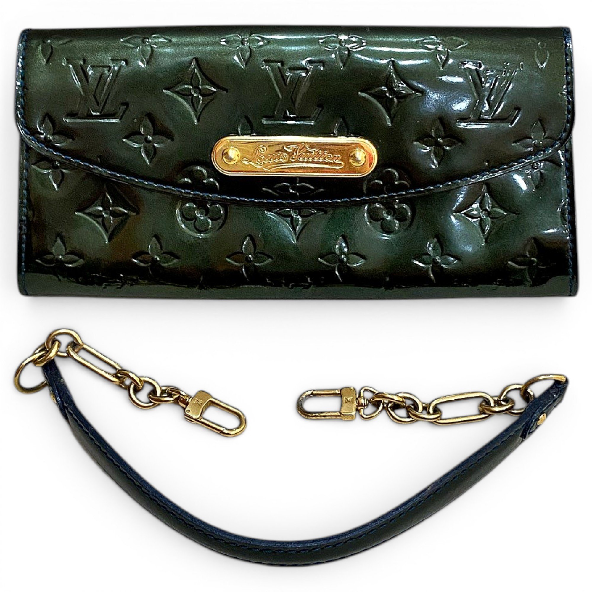 Patent leather handbag