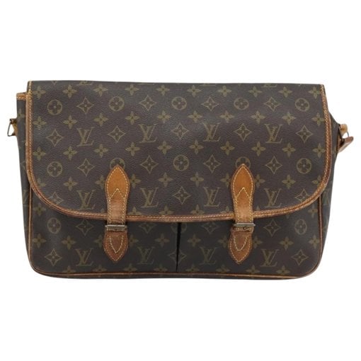 Gibeciere leather handbag
