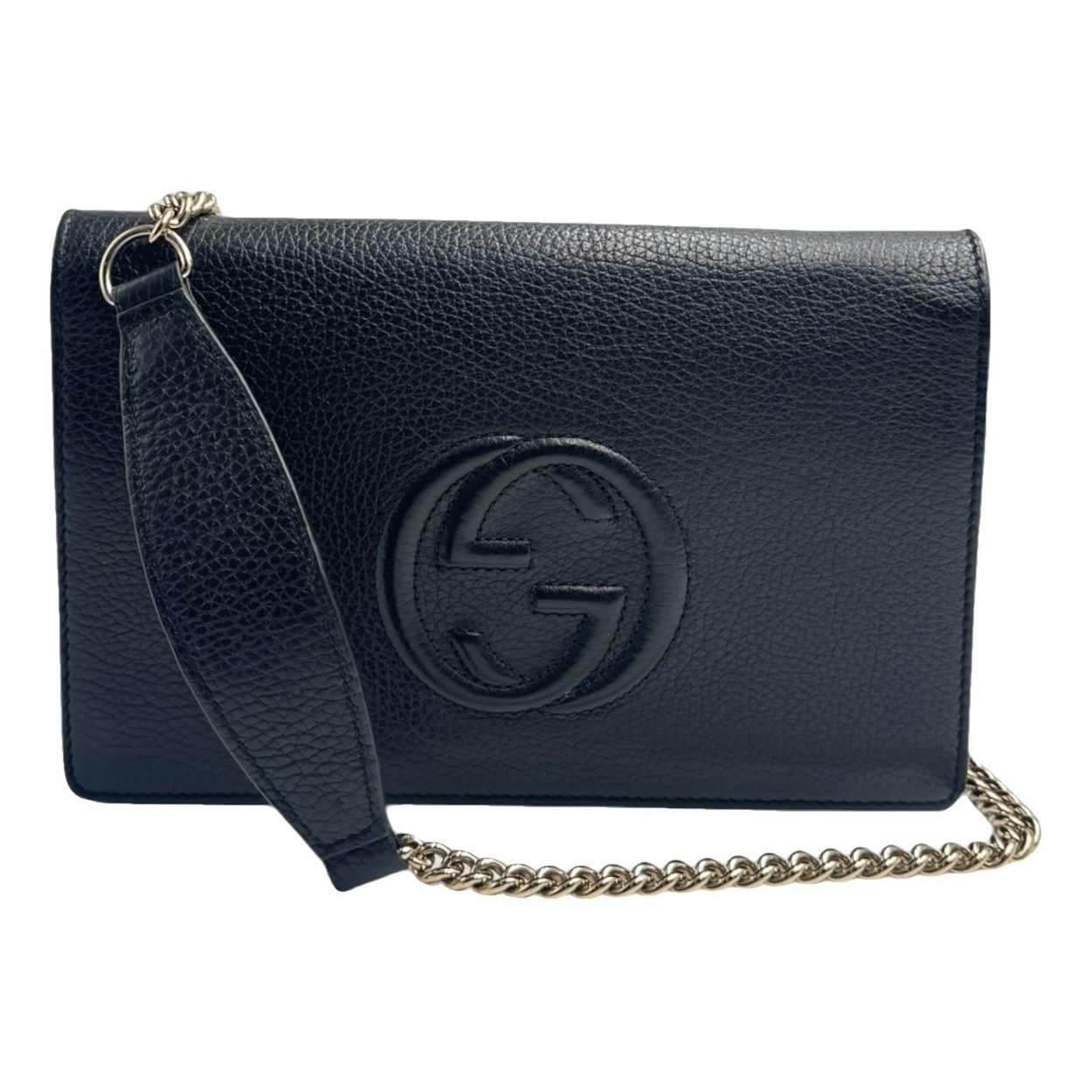 Soho leather clutch bag