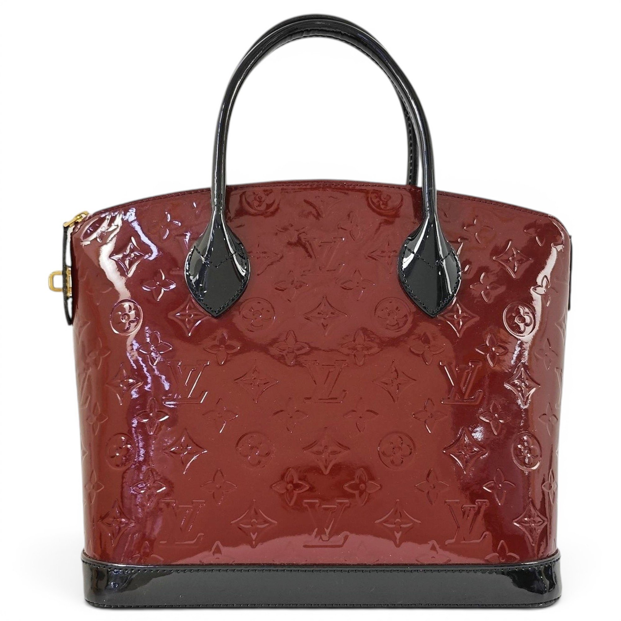 Lockit patent leather handbag