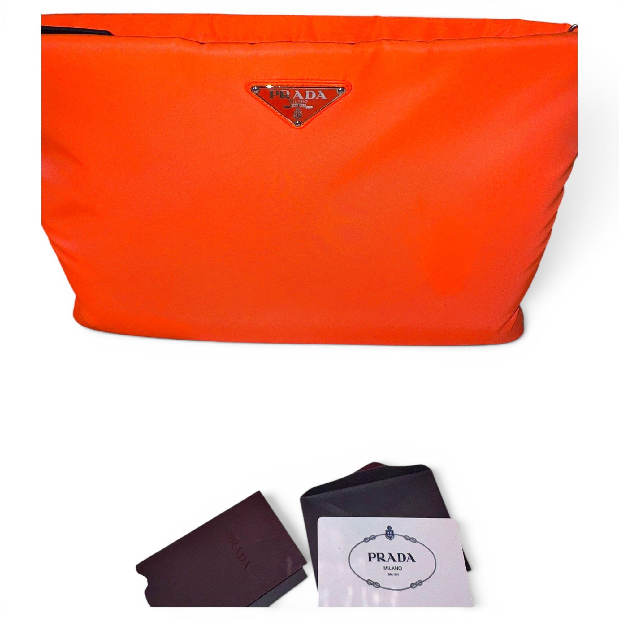 Re-Nylon clutch bag