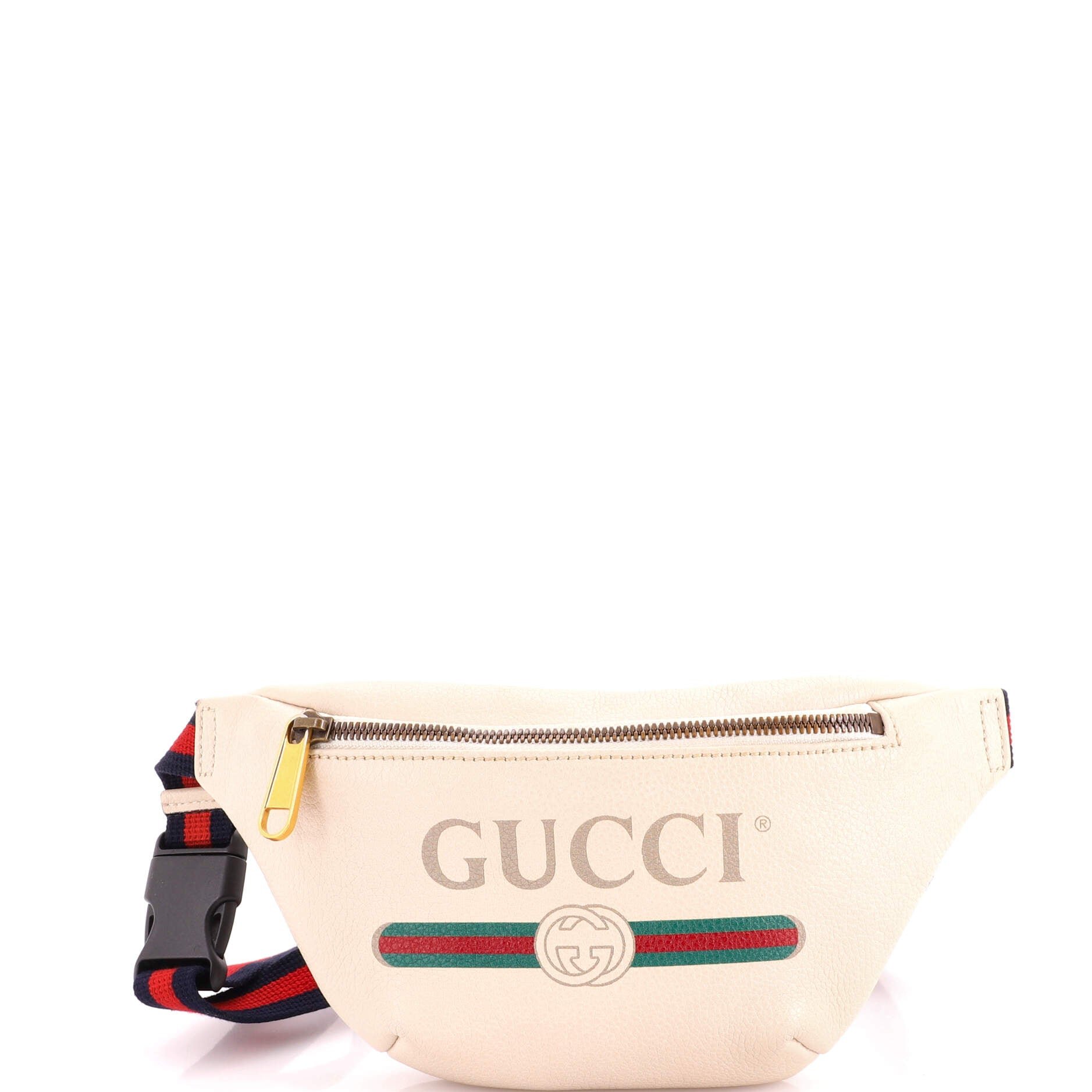 Logo Belt Bag Printed Leather Small