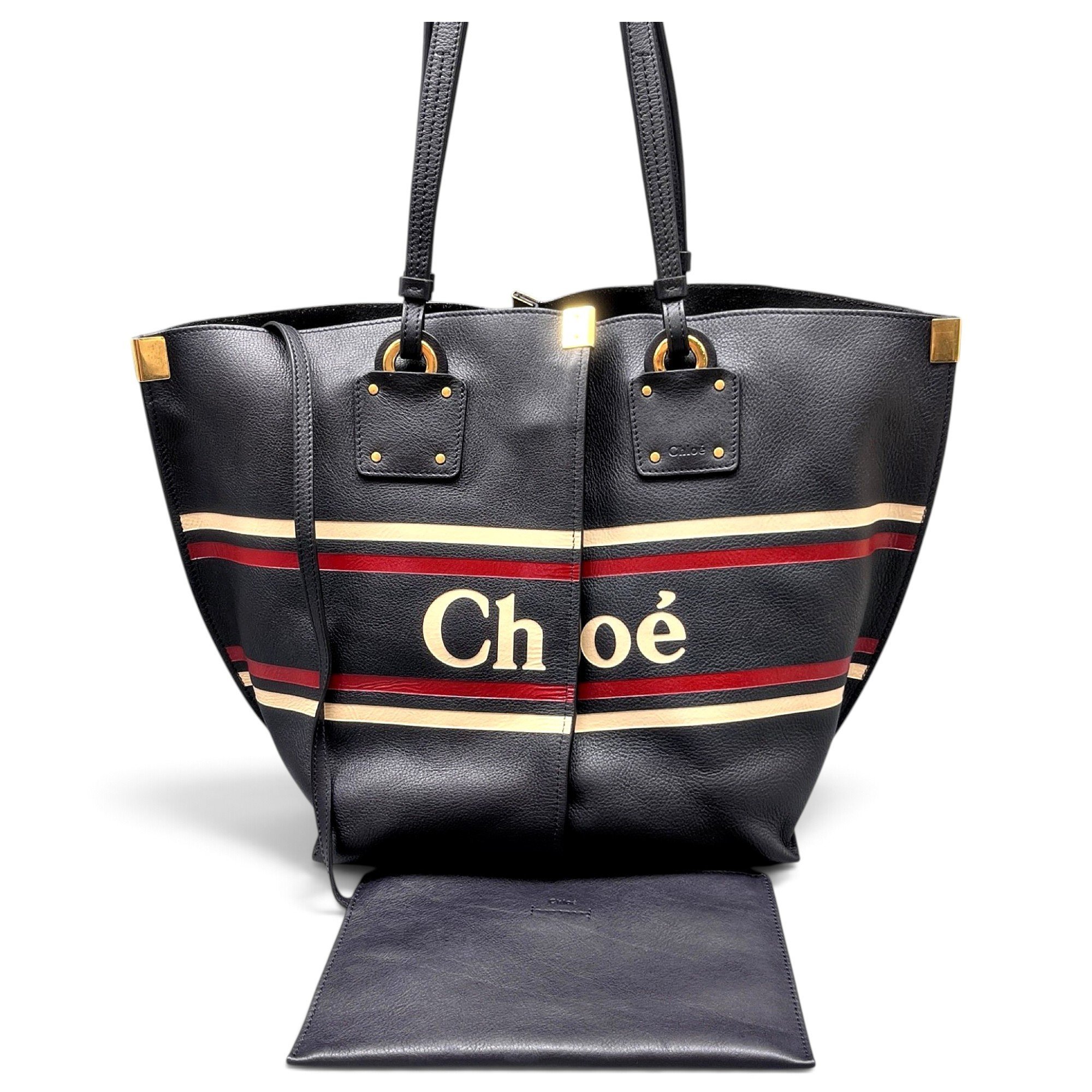 Leather tote