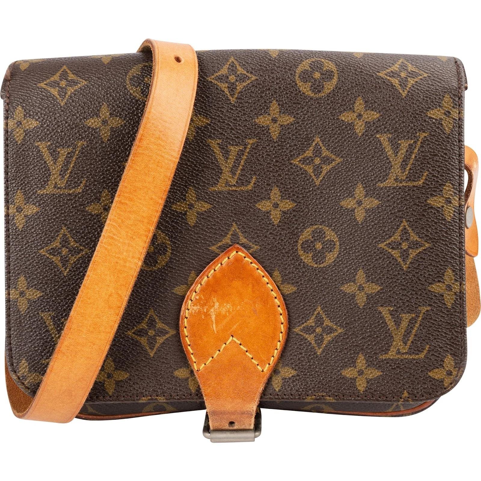 Cartouchière leather crossbody bag