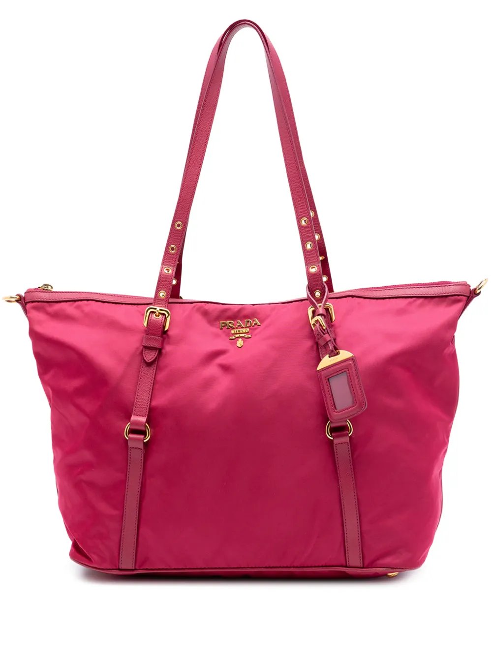 2013-2025 Saffiano Trimmed Tessuto satchel