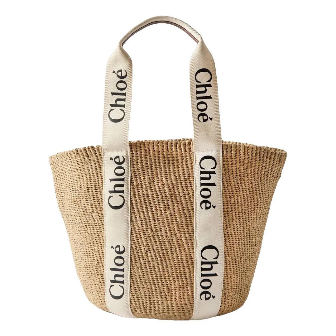 Woody Basket leather tote