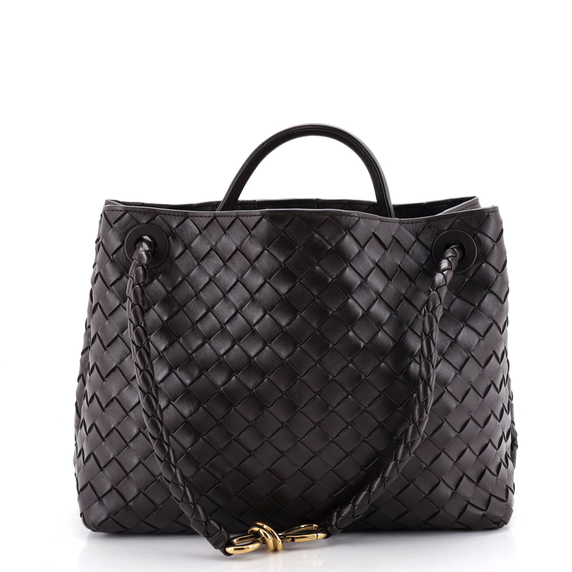 Andiamo Top Handle Bag Intrecciato Nappa Medium