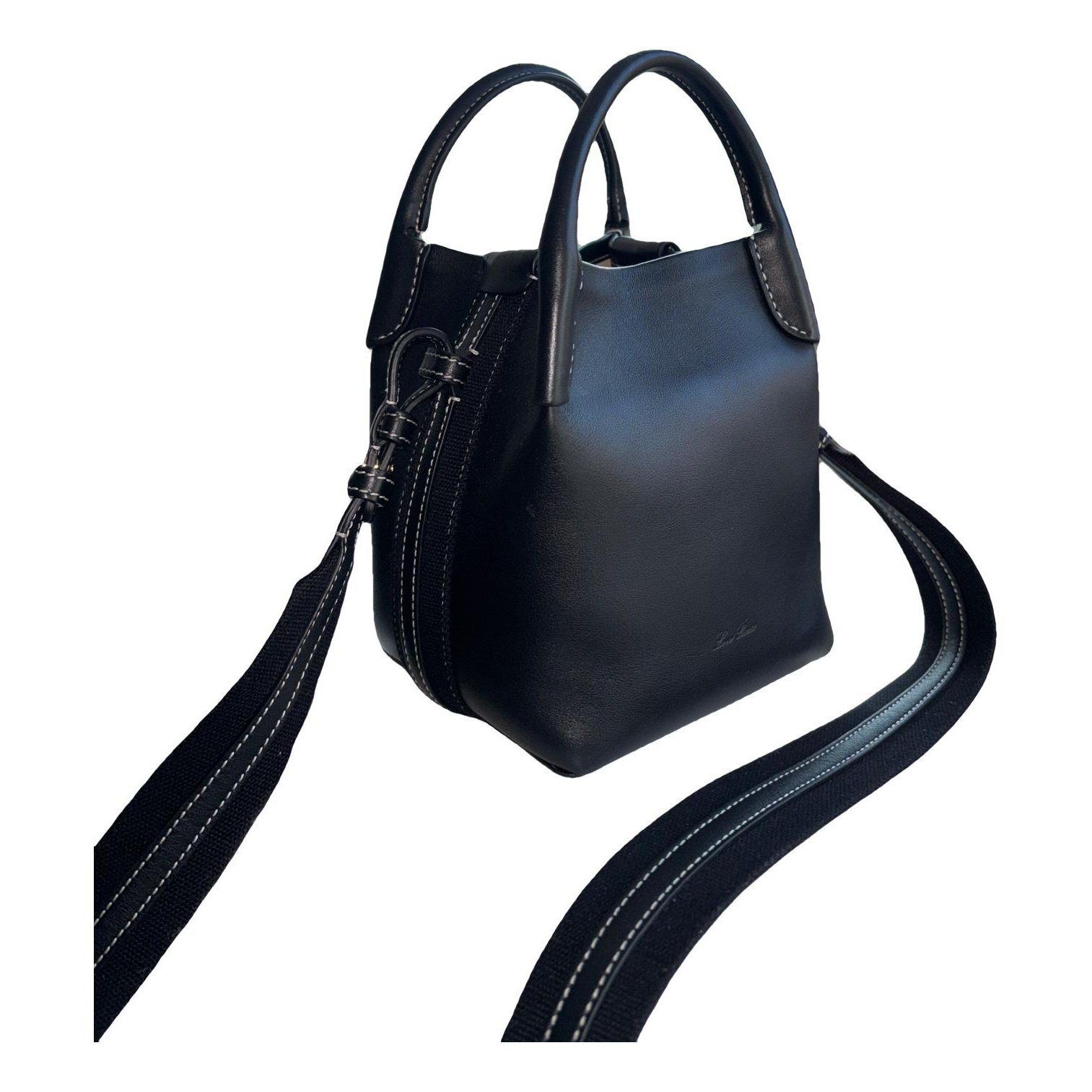 Loro Piana Bale leather handbag