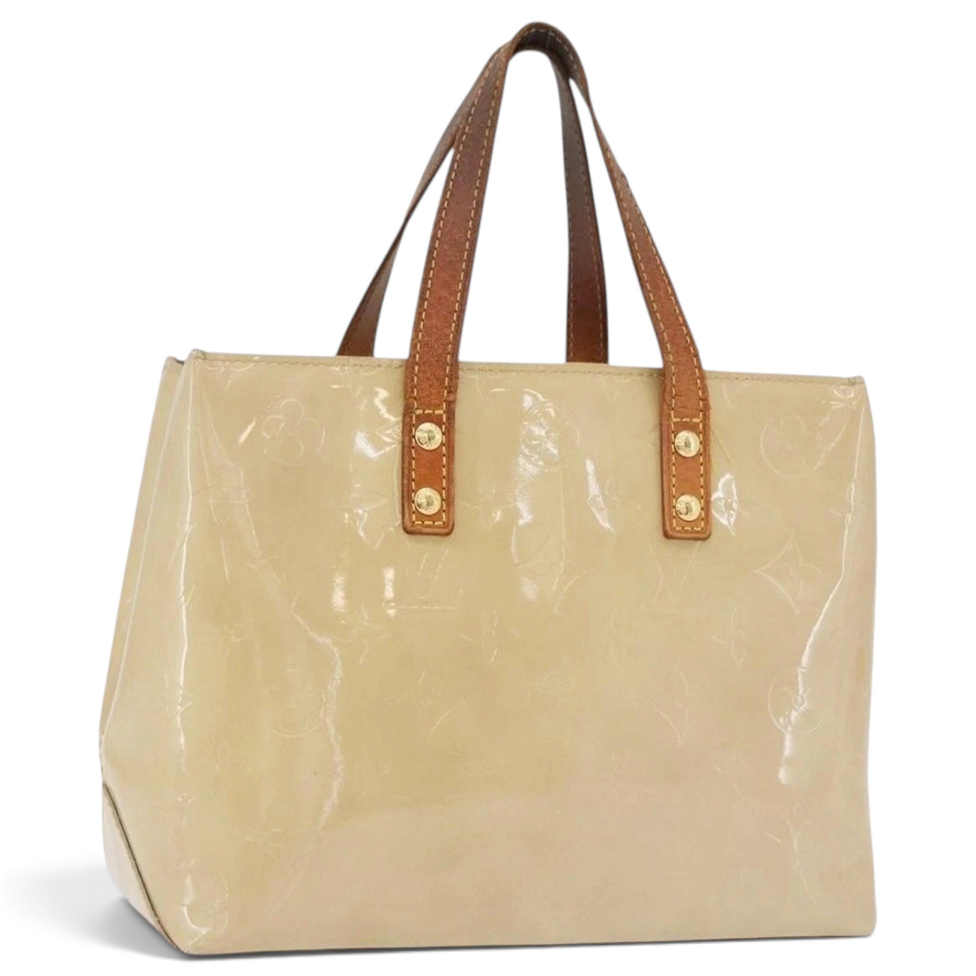 Patent leather handbag