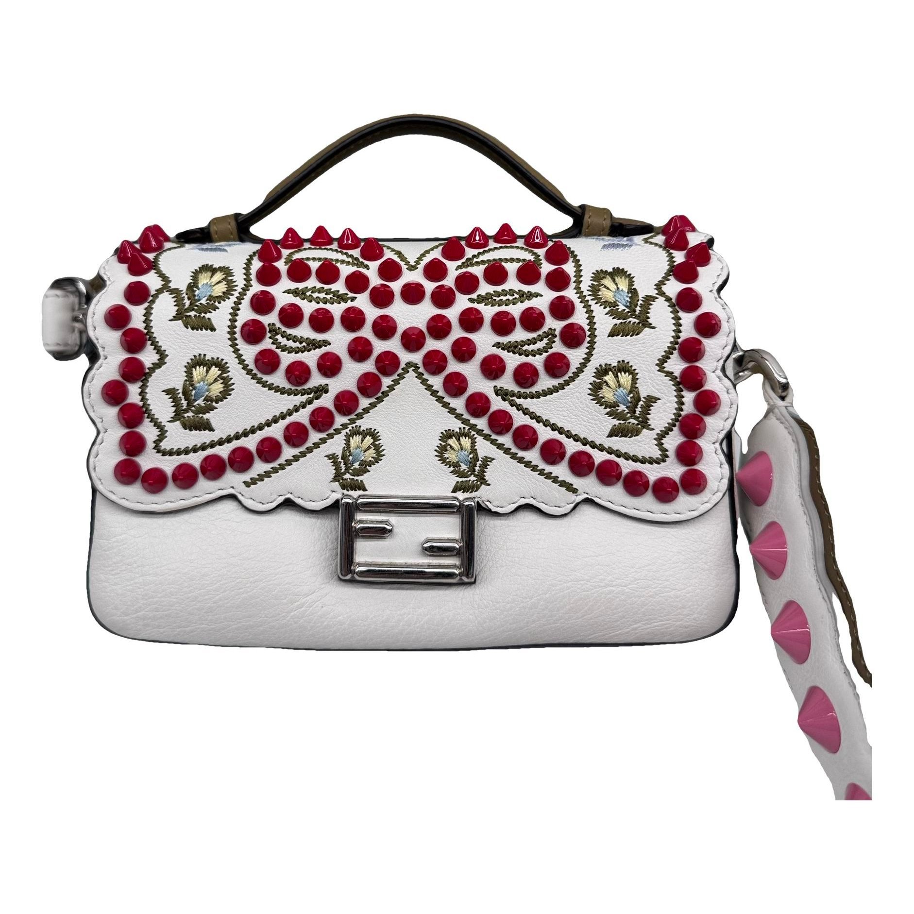 Baguette leather handbag