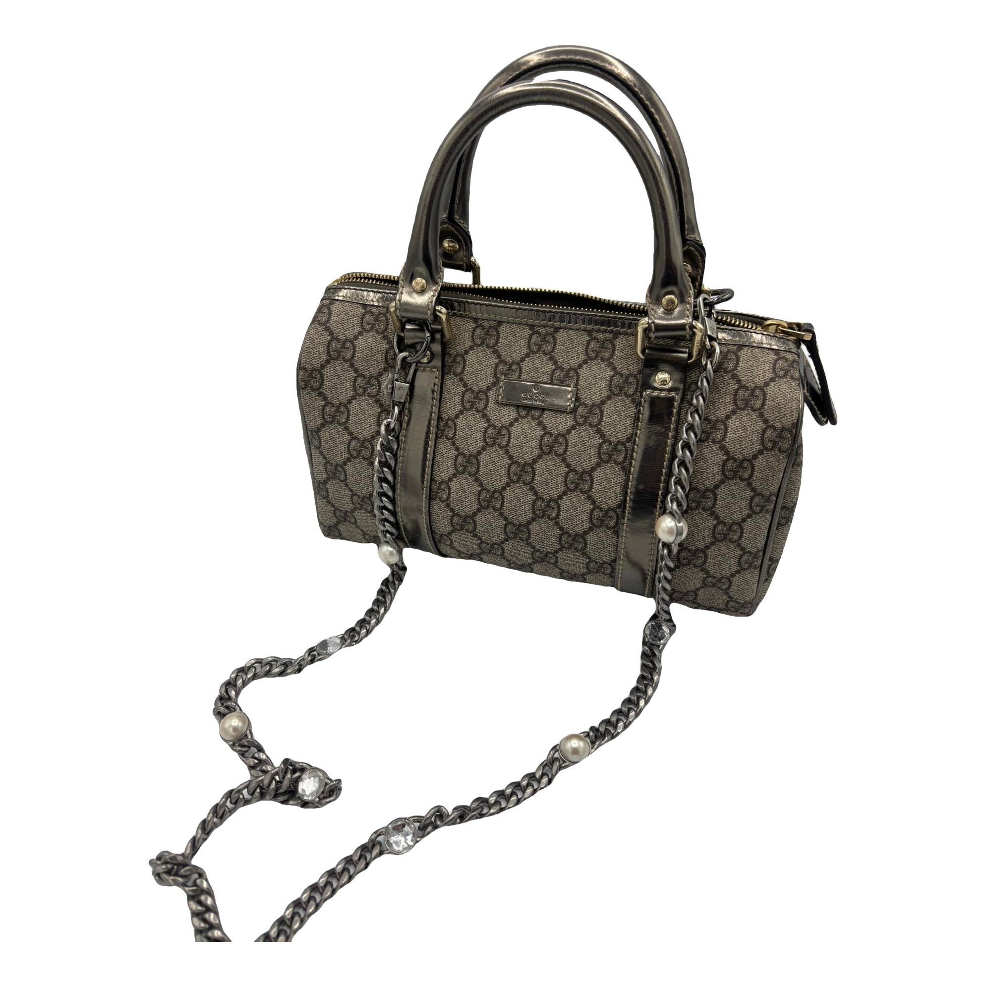 Boston leather handbag