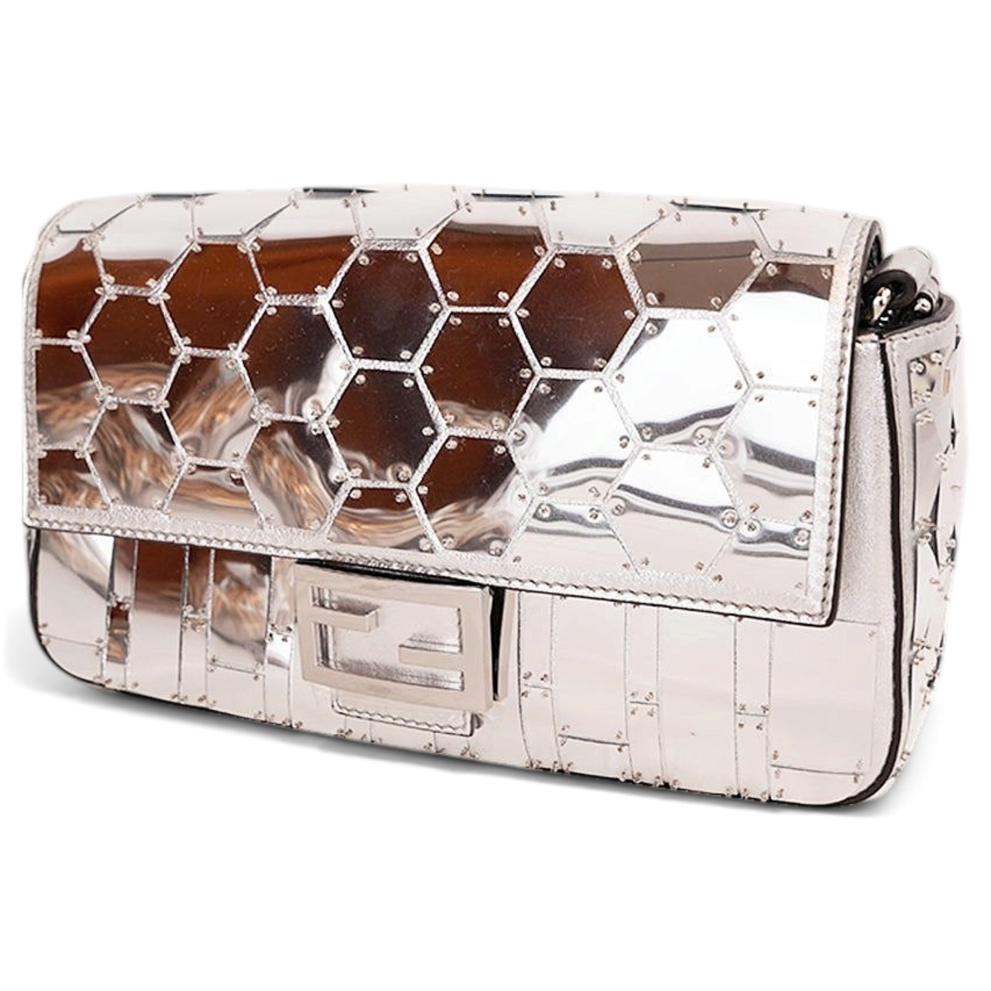 Baguette leather handbag