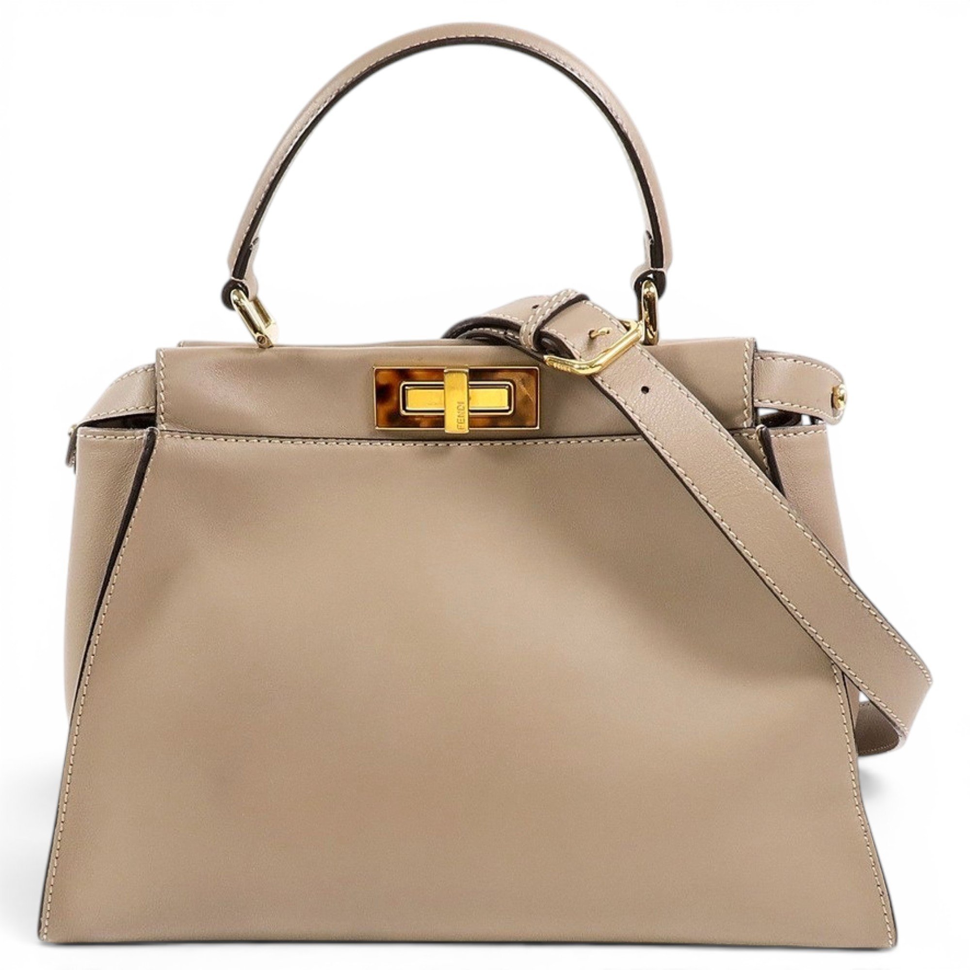 Fendi Peekaboo leather handbag