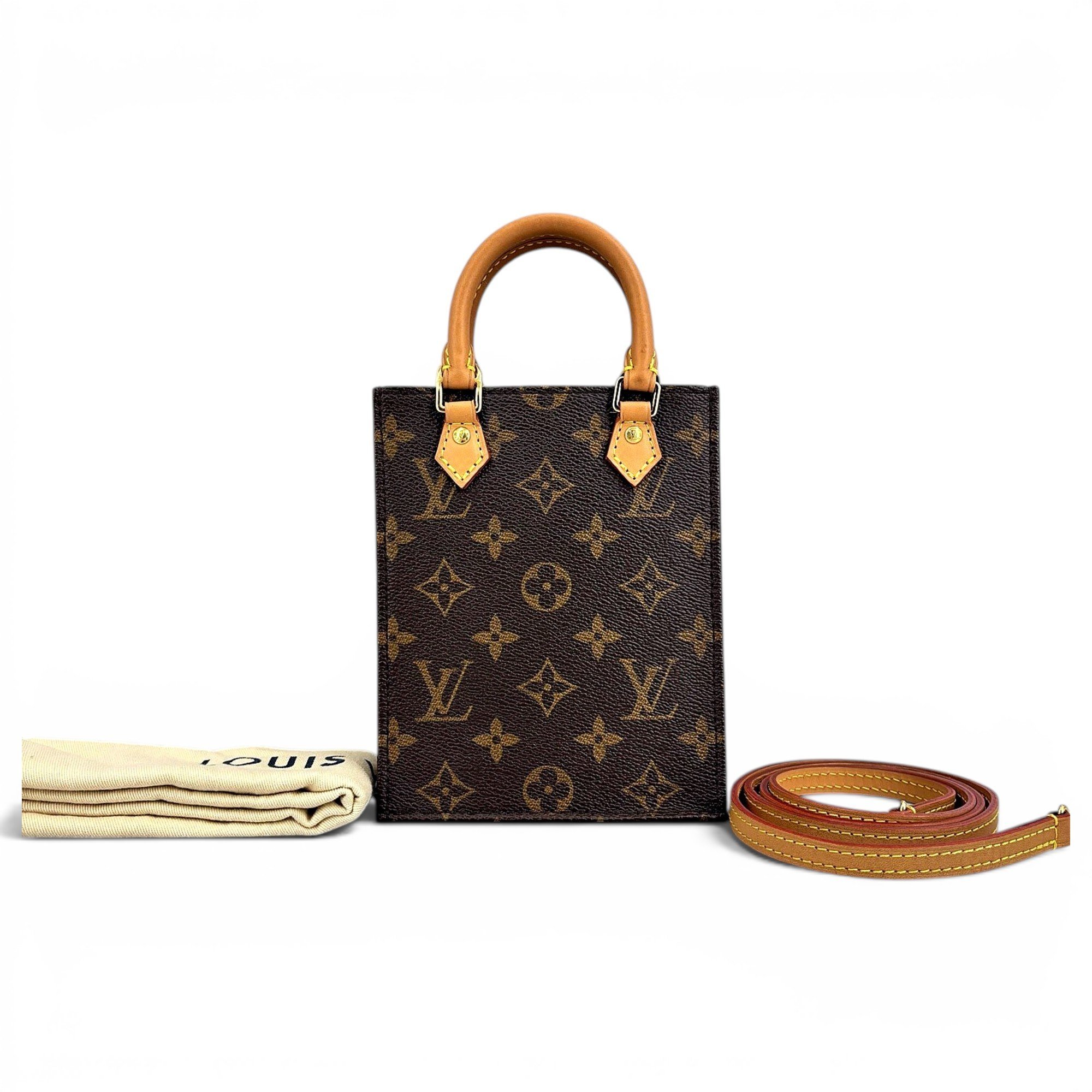 Plat leather tote