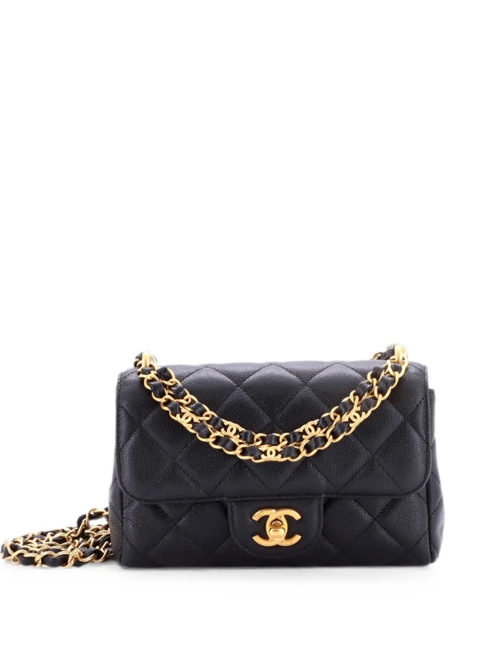 Coco First Flap Bag Quilted Caviar Nano crossbody bag