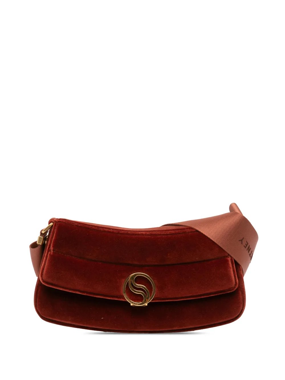 2021-2025 Faux Velvet S Wave Padded shoulder bag