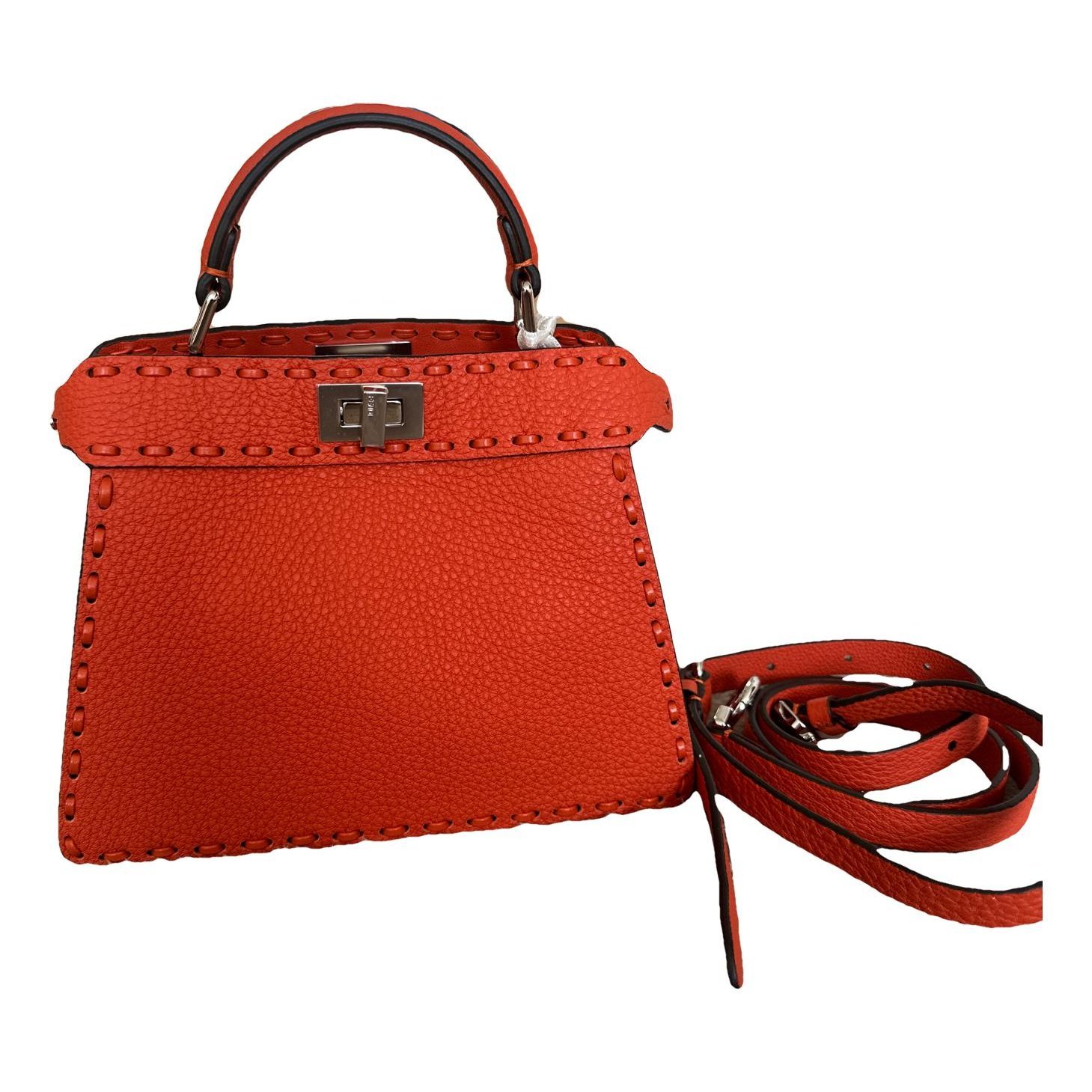 Peekaboo leather handbag