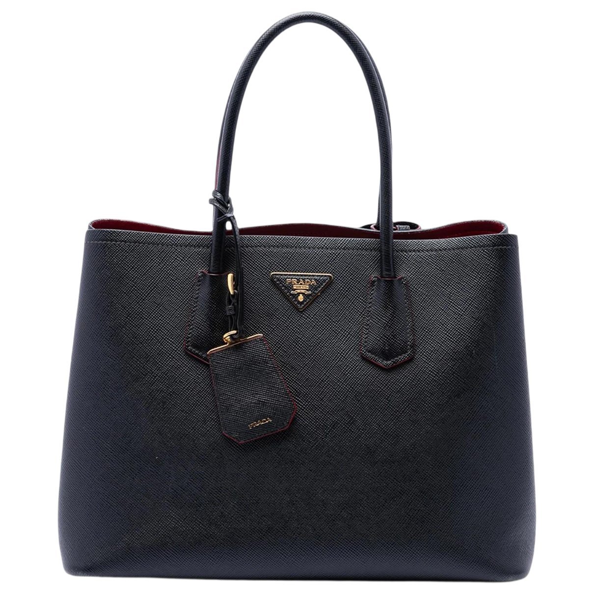 Double leather satchel