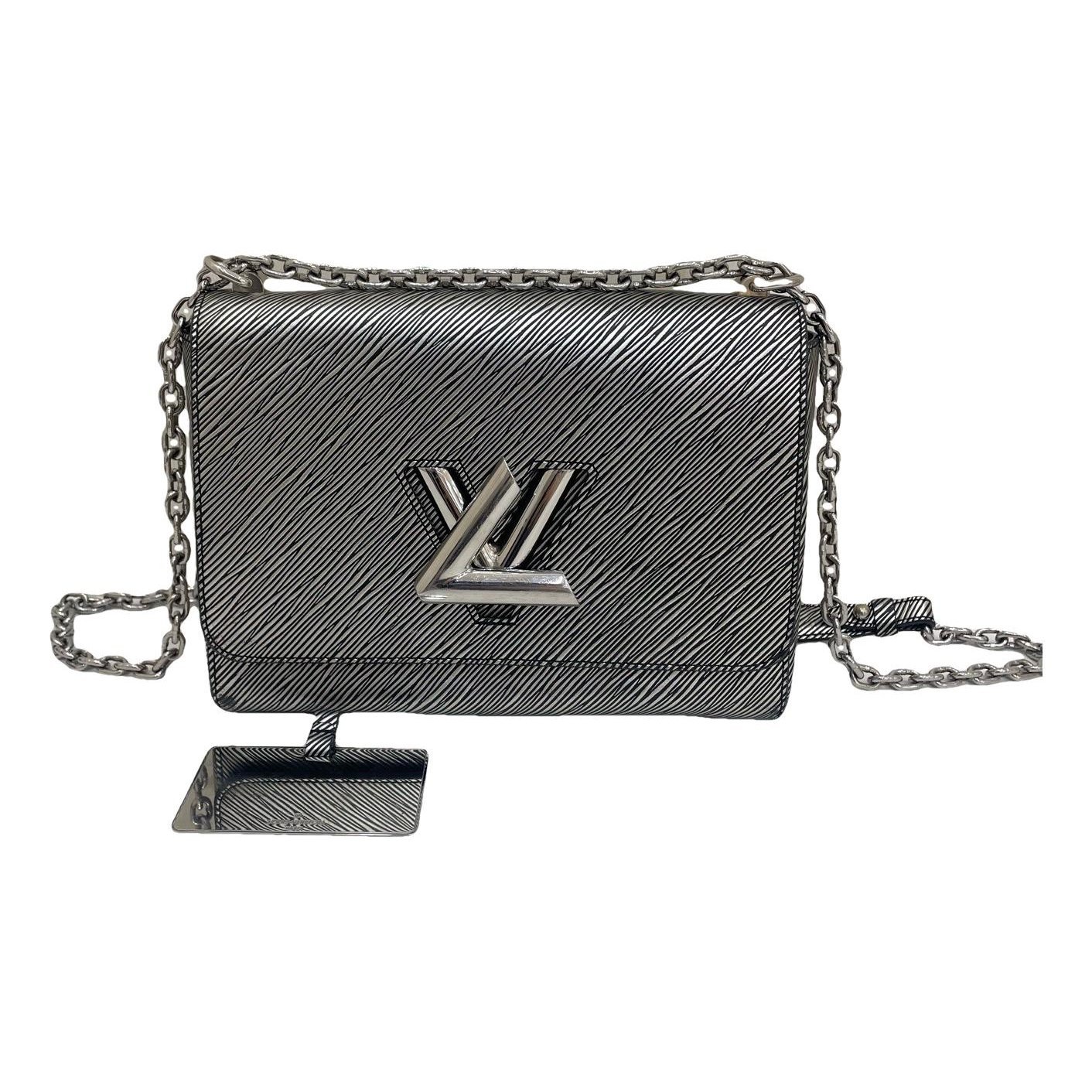 Twist leather handbag
