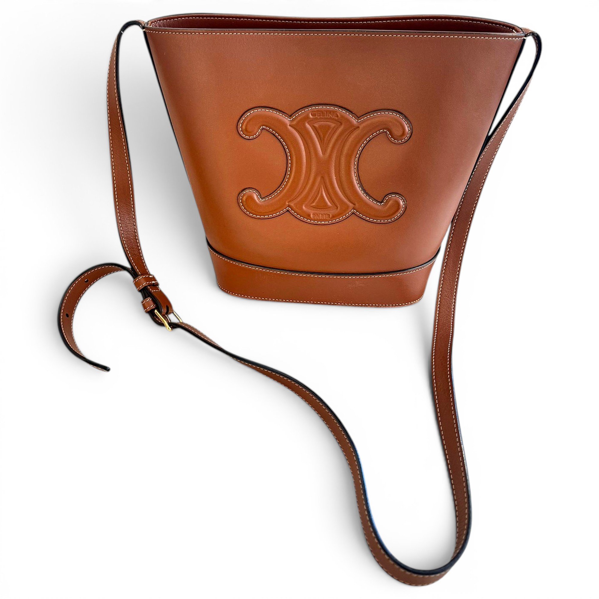 Triomphe leather handbag