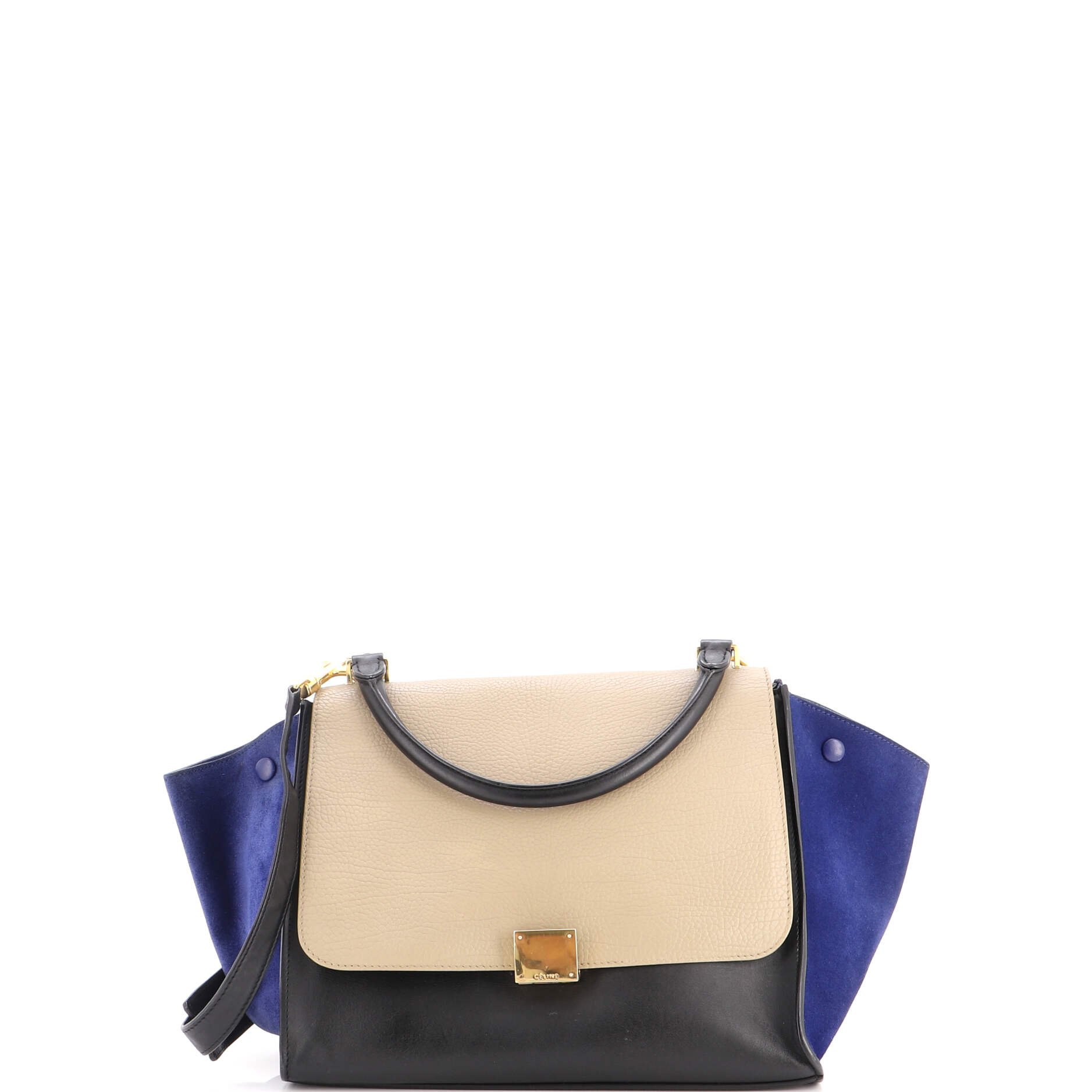 Tricolor Trapeze Bag Leather Medium