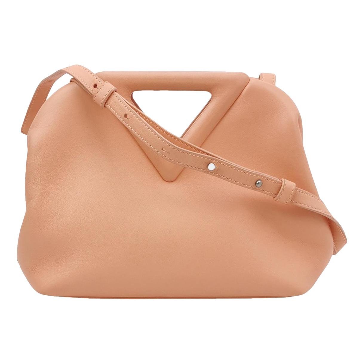 Point leather handbag