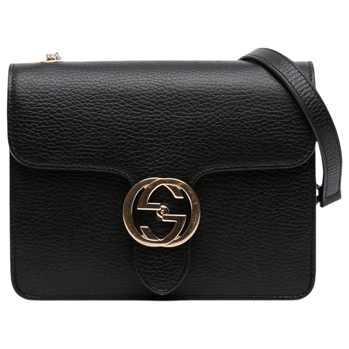 Interlocking leather bag