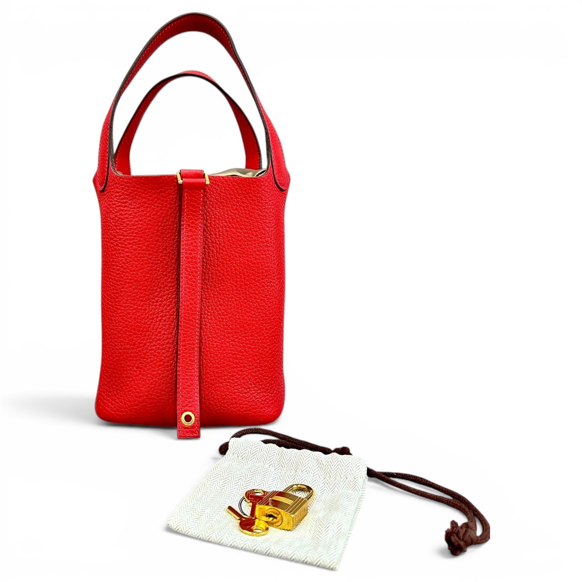 Picotin leather handbag