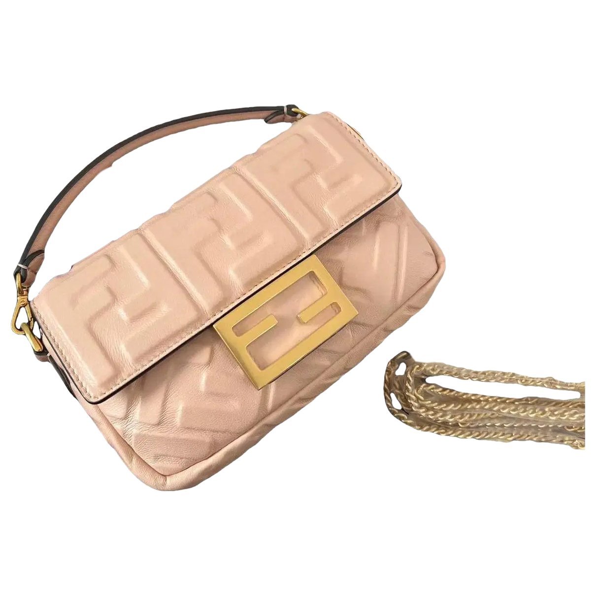 Baguette leather handbag
