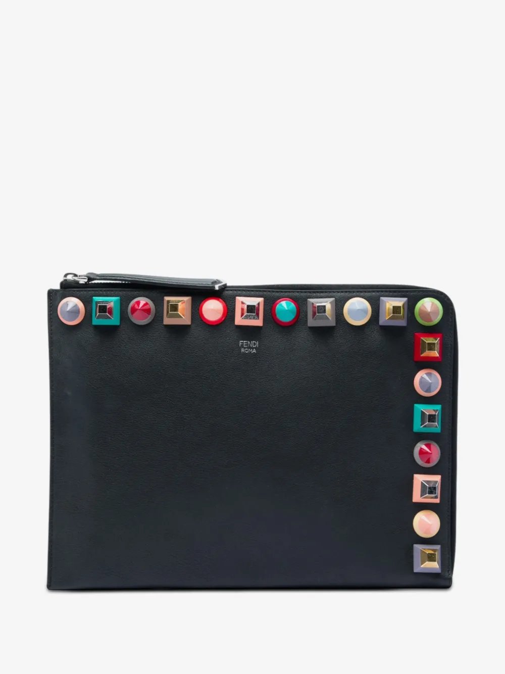 2017 Studded Leather clutch bag