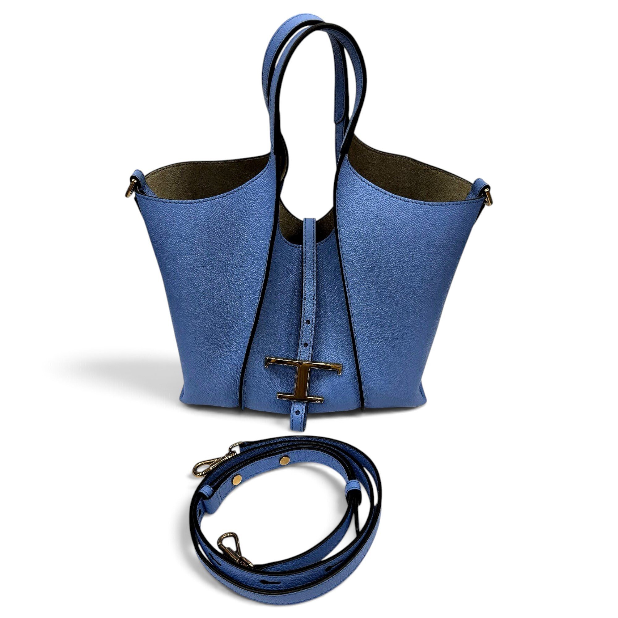 Wave leather tote