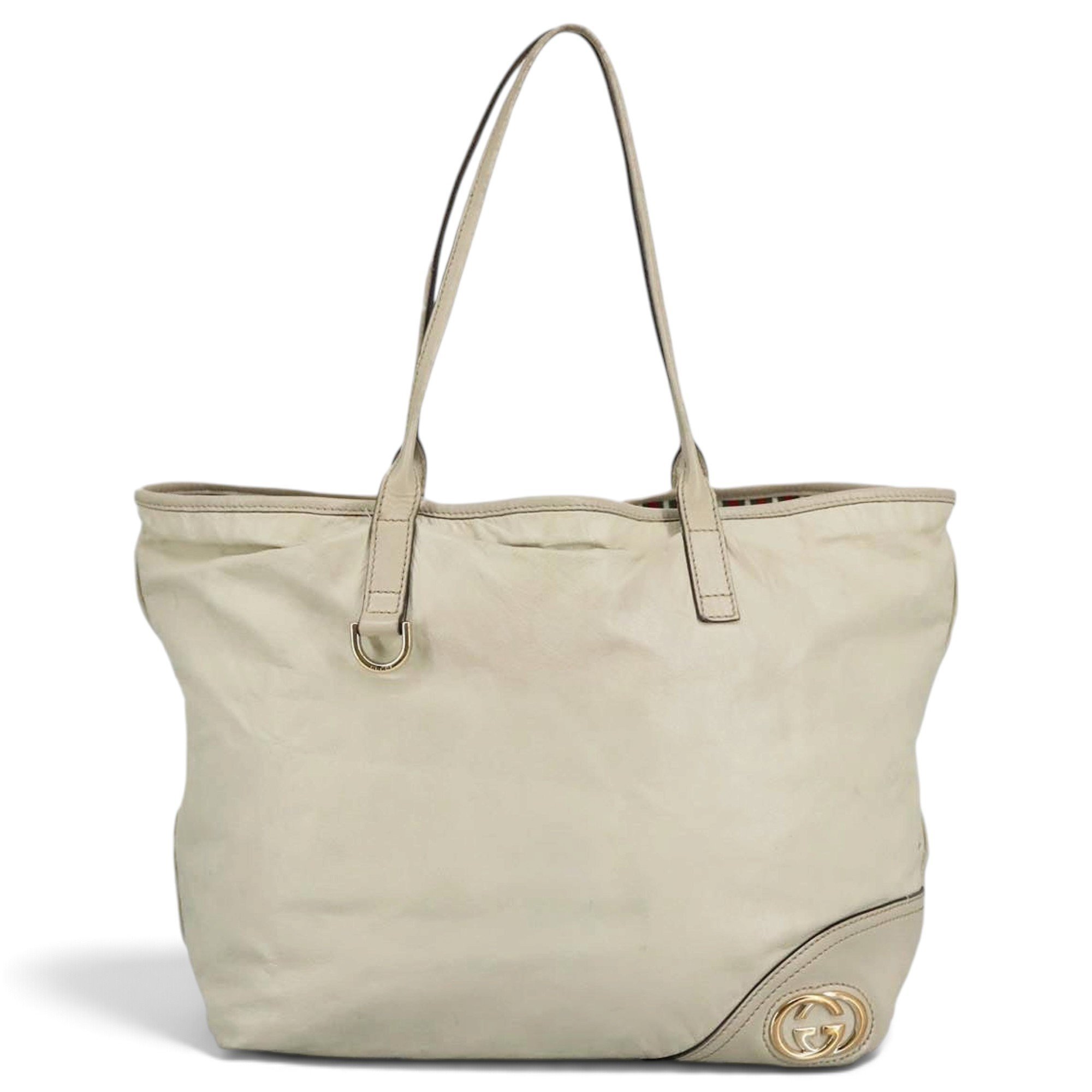 Leather tote