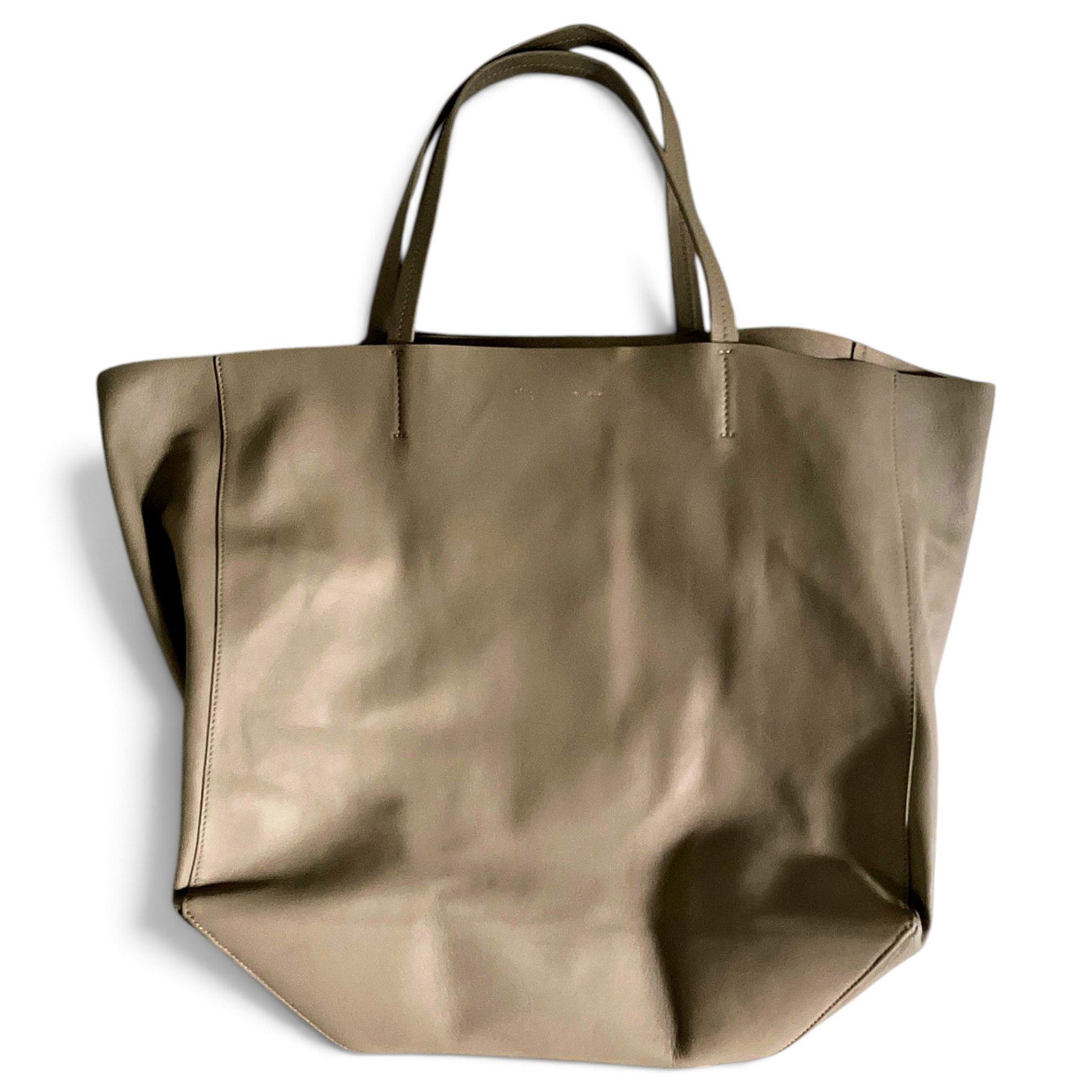 Cabas leather tote