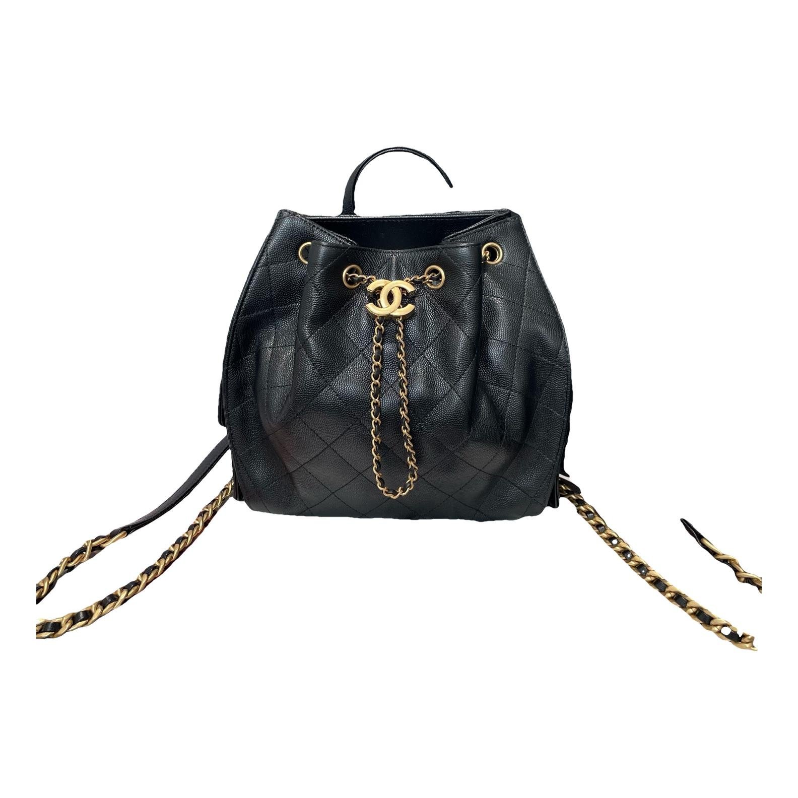 Leather backpack