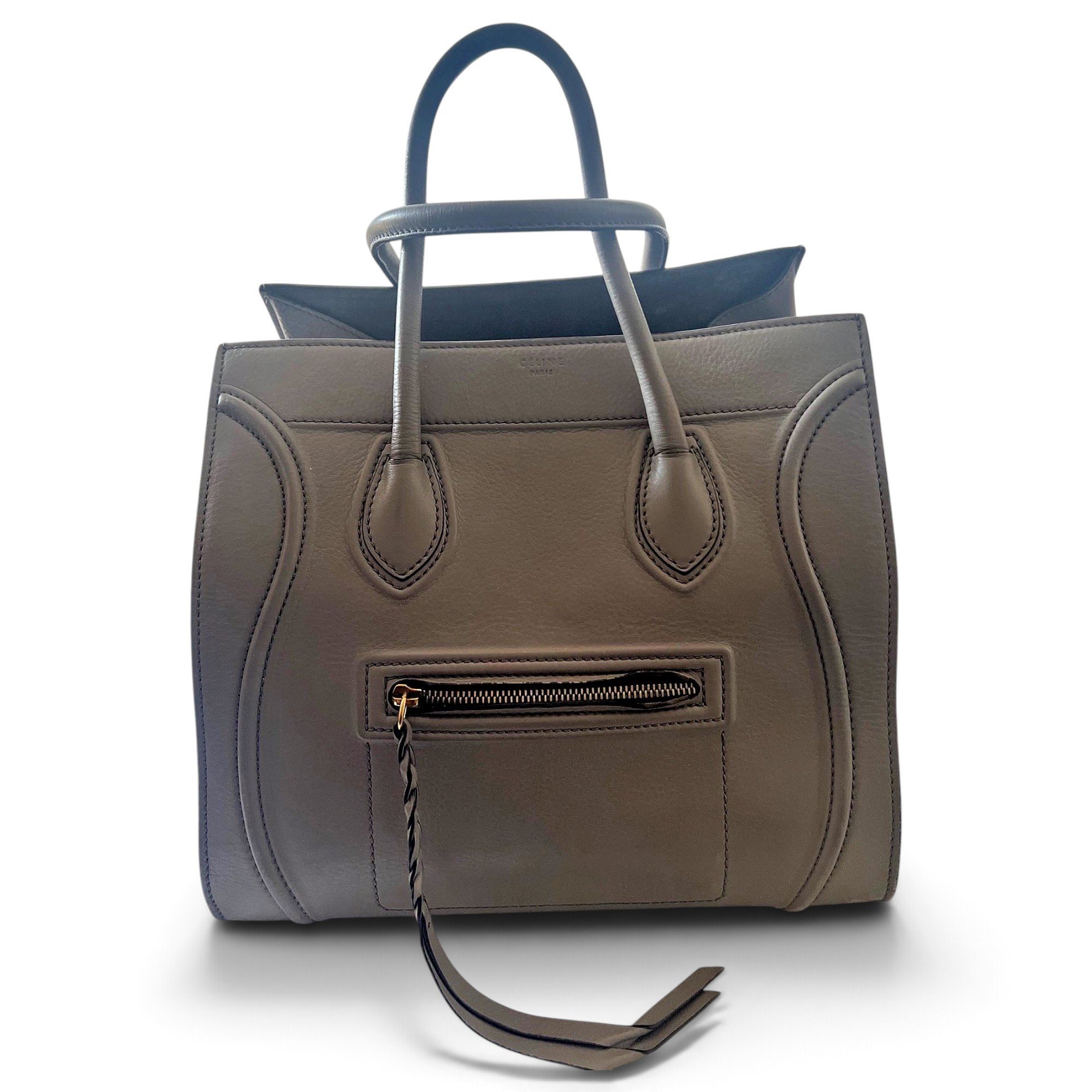 Luggage leather handbag