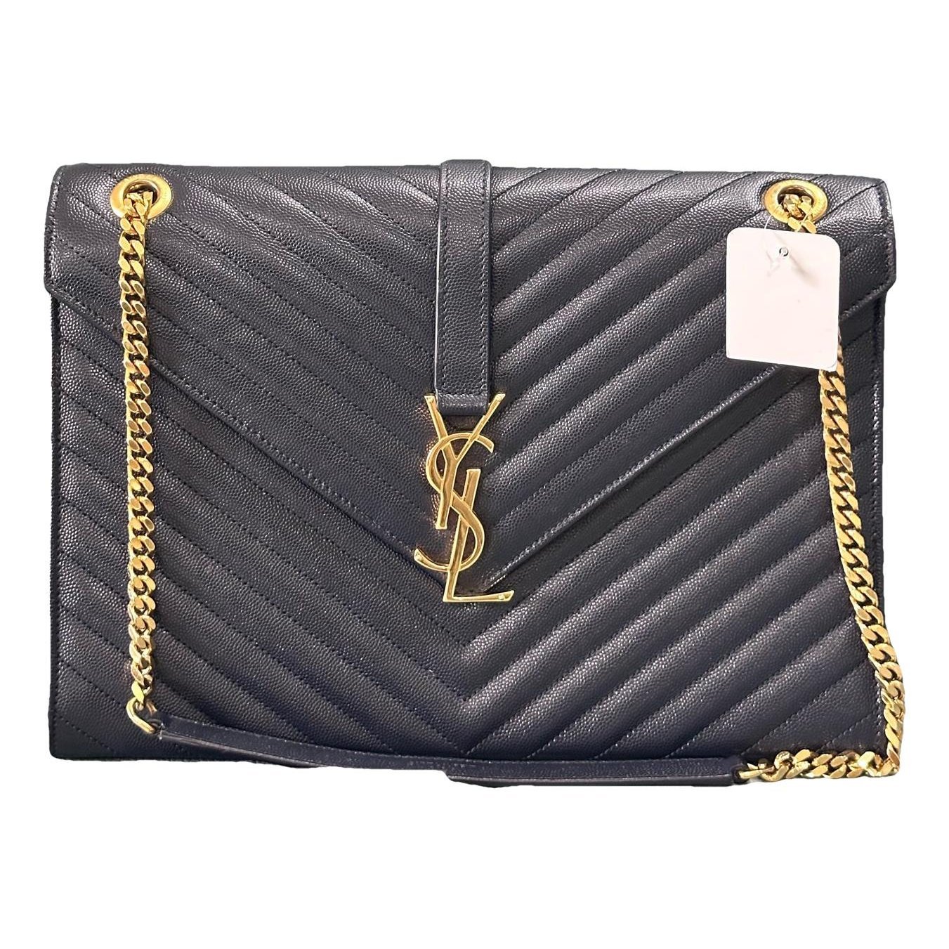 Envelope leather handbag