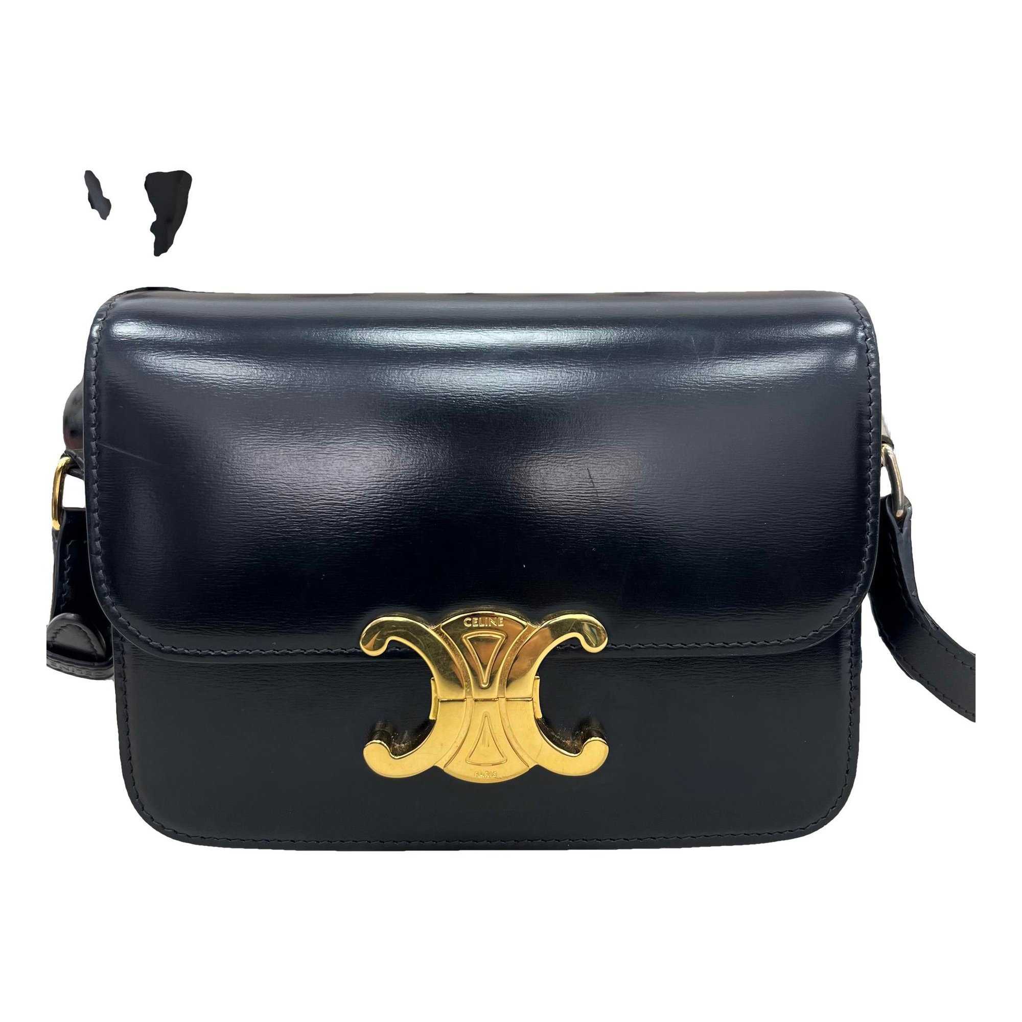 Triomphe leather handbag