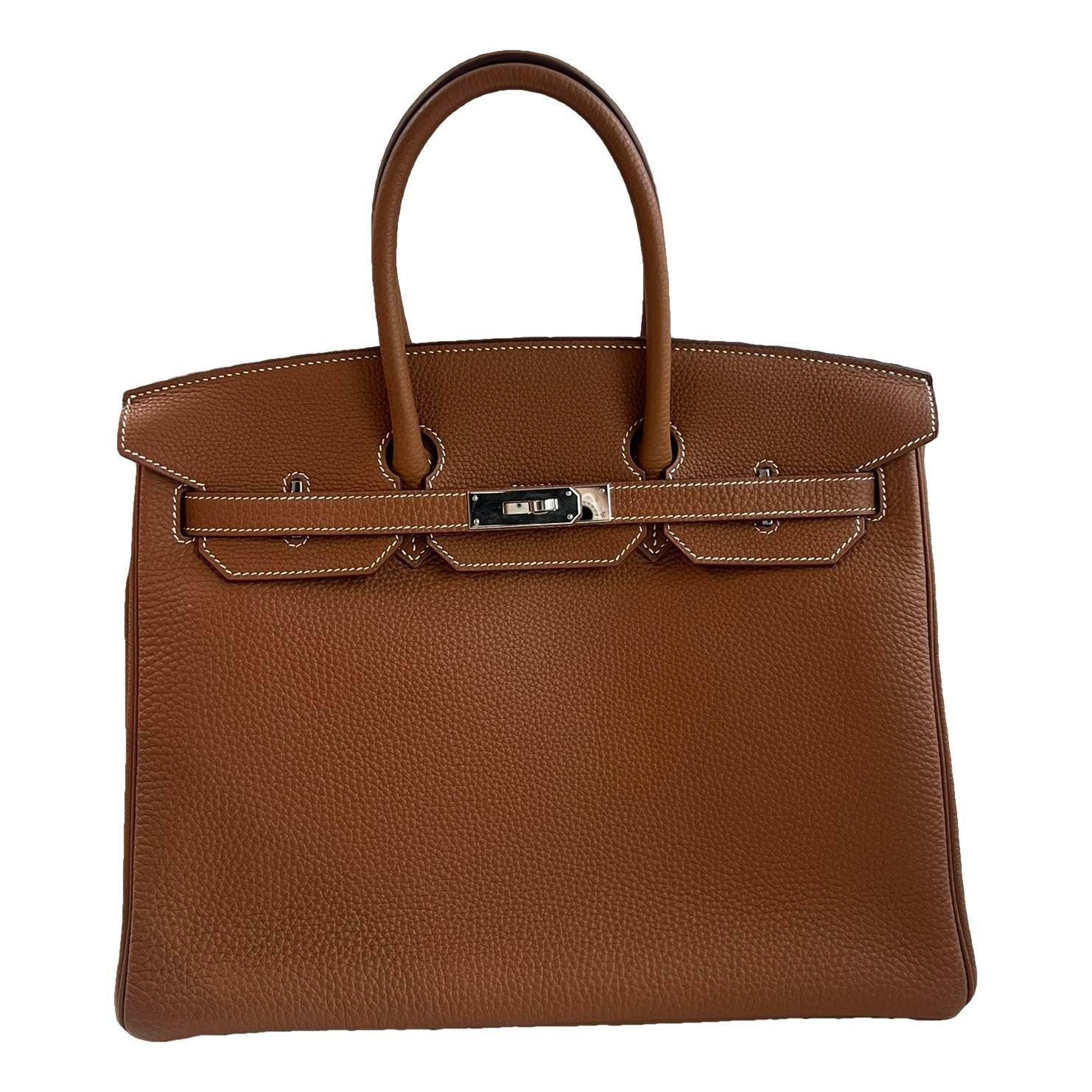Birkin 35 leather handbag