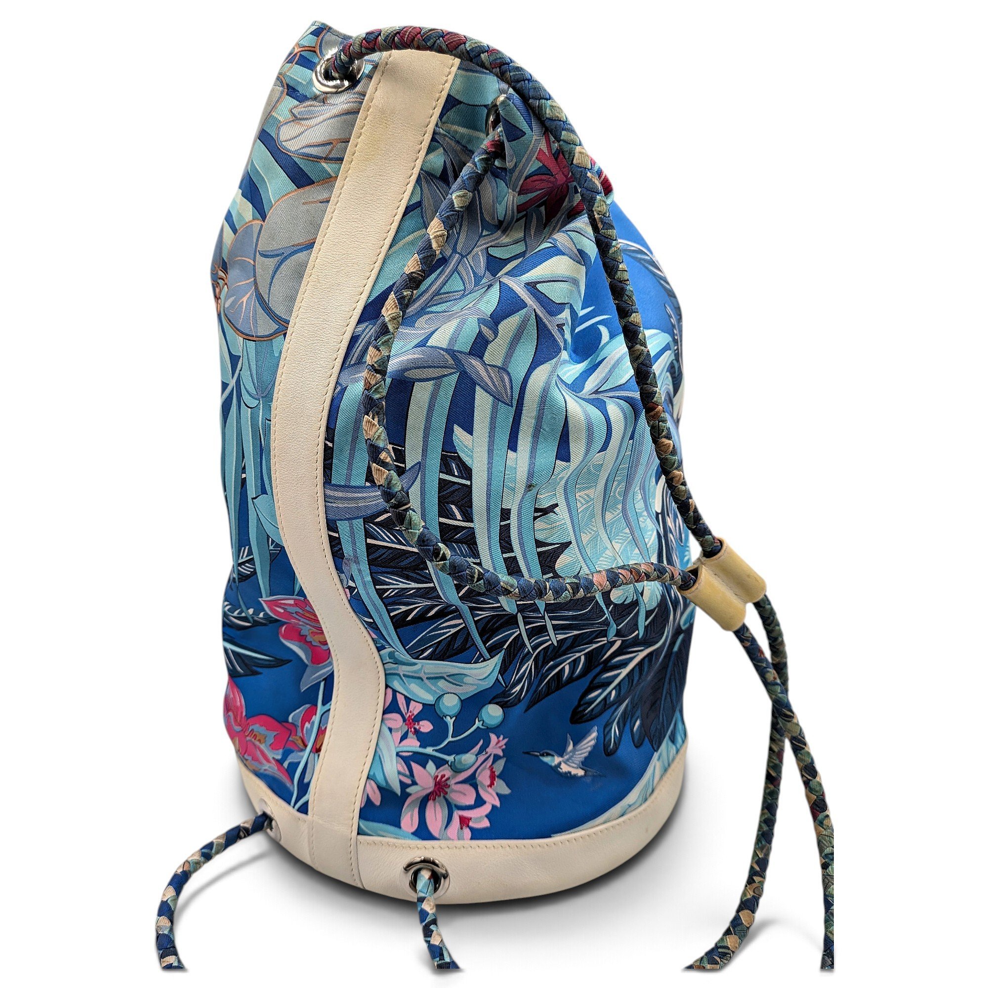 Plume silk handbag