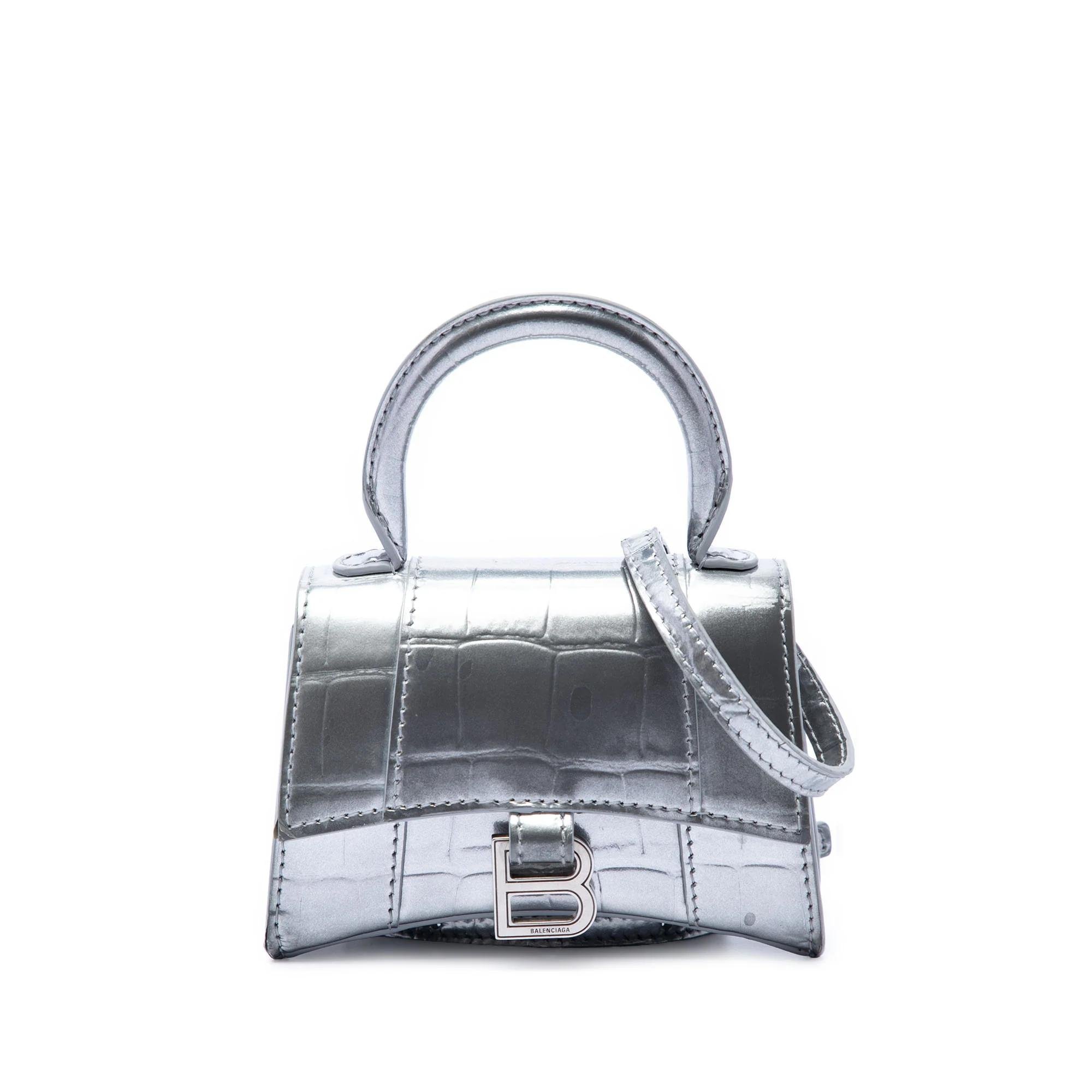Hourglass pony-style calfskin handbag