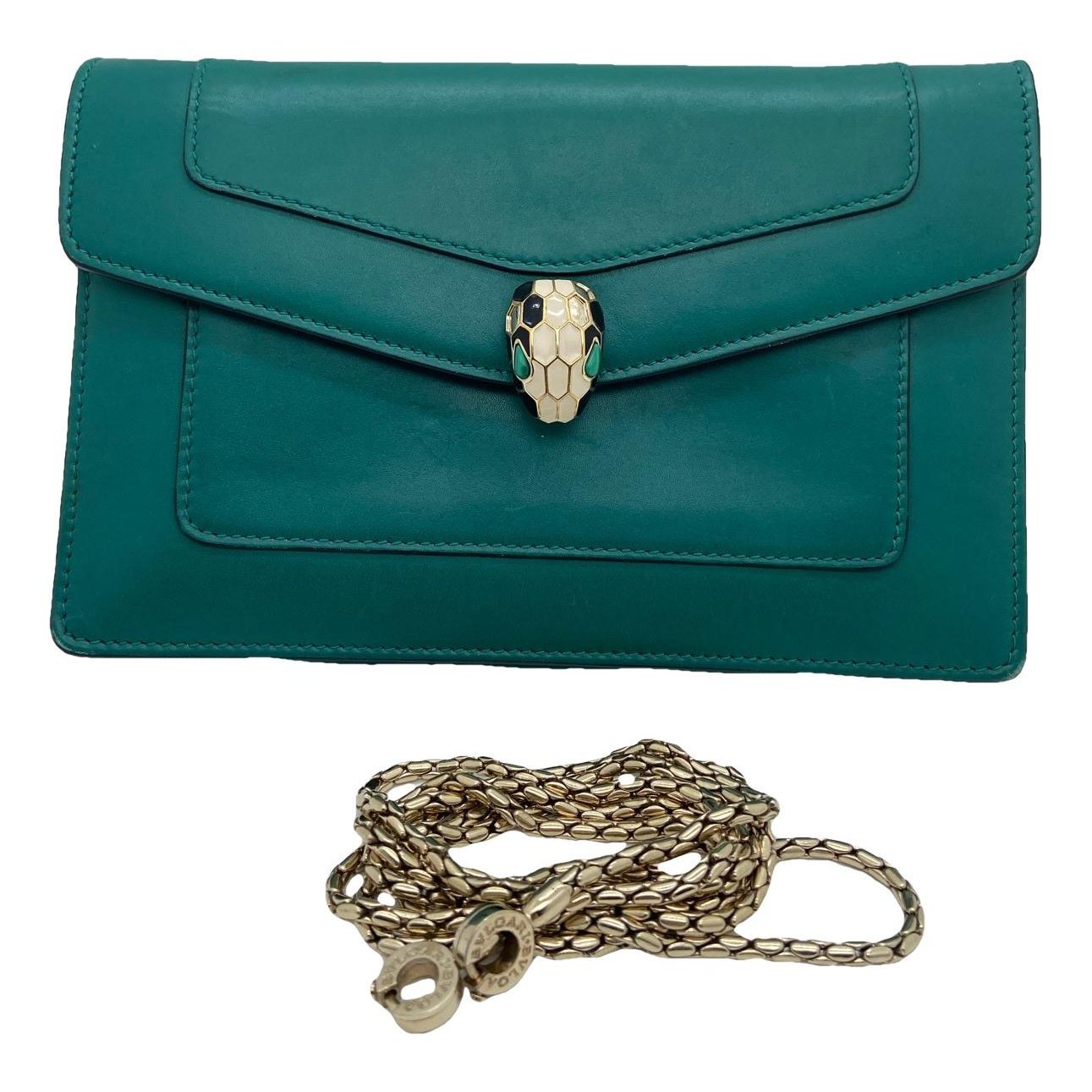 Serpenti leather handbag