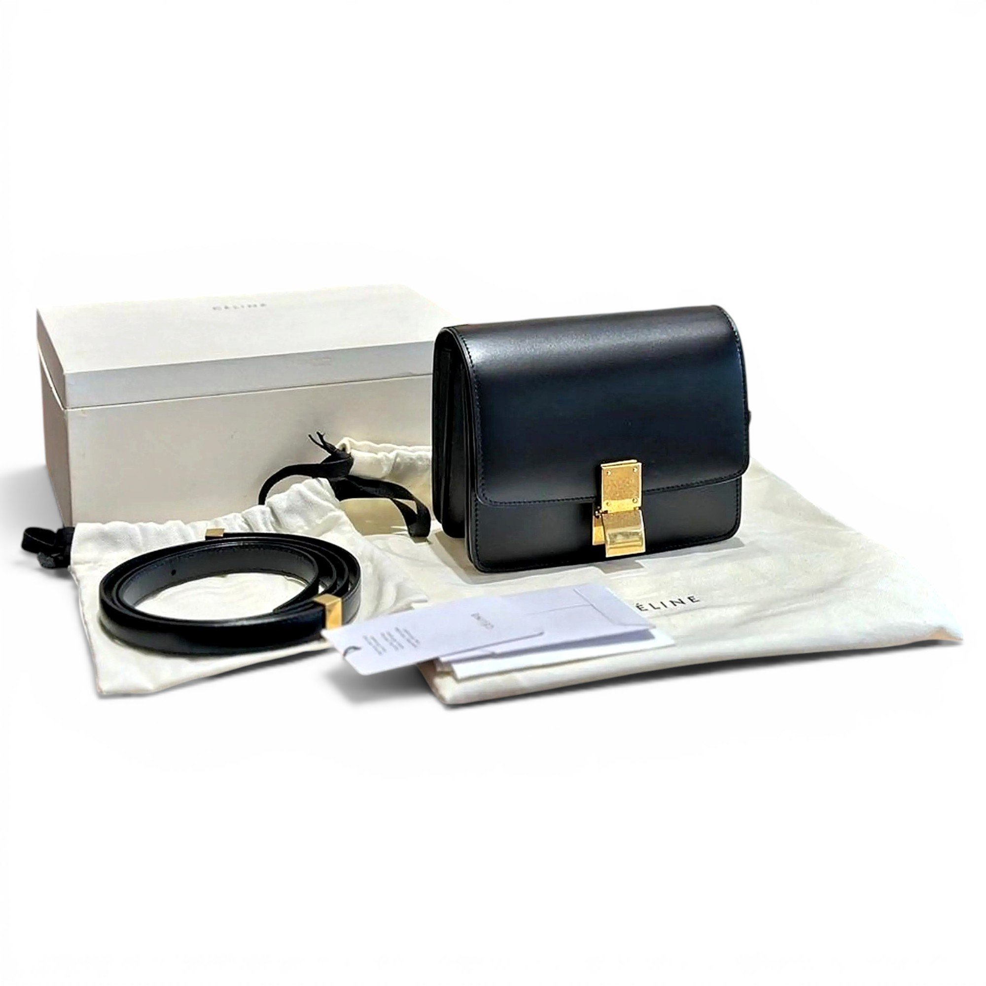 Classic leather crossbody bag