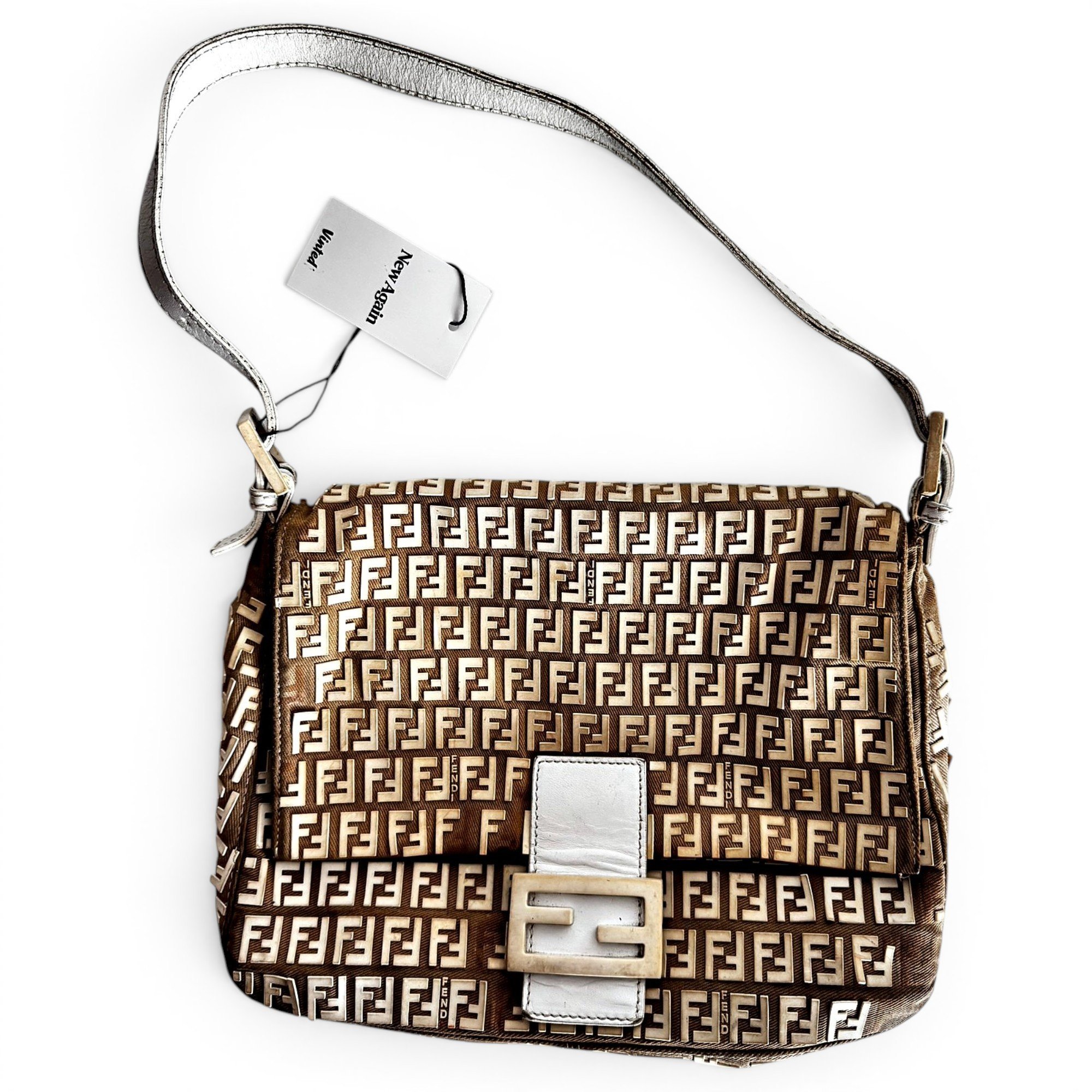 Fendi Mamma Baguette cloth handbag