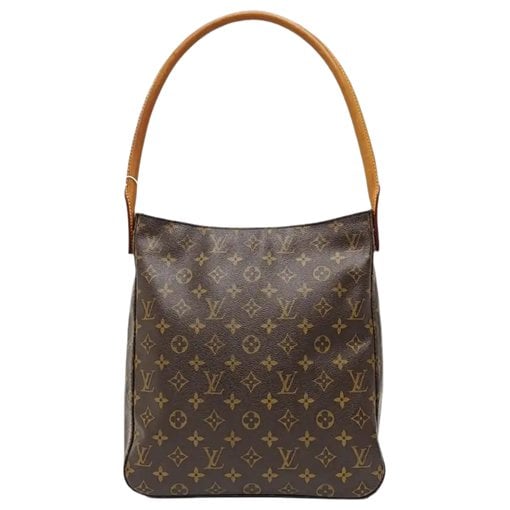 Looping leather handbag