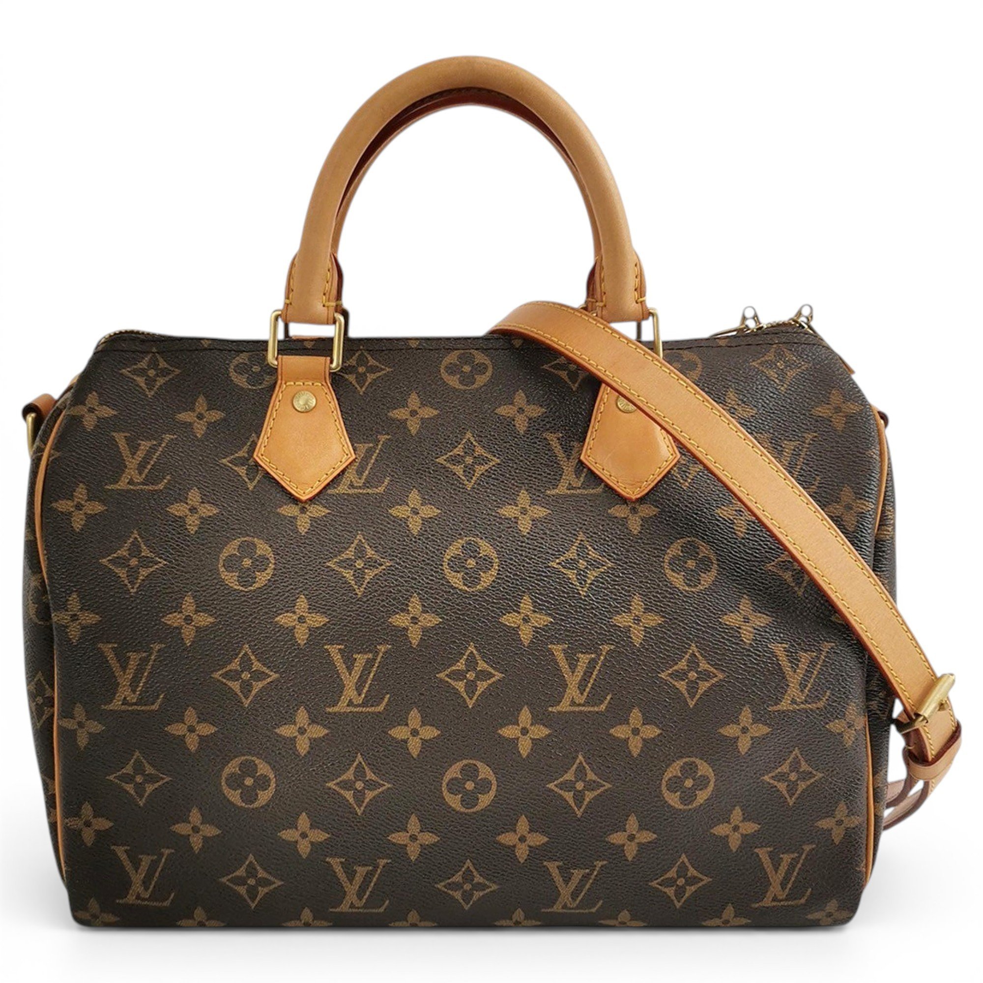 Speedy leather handbag