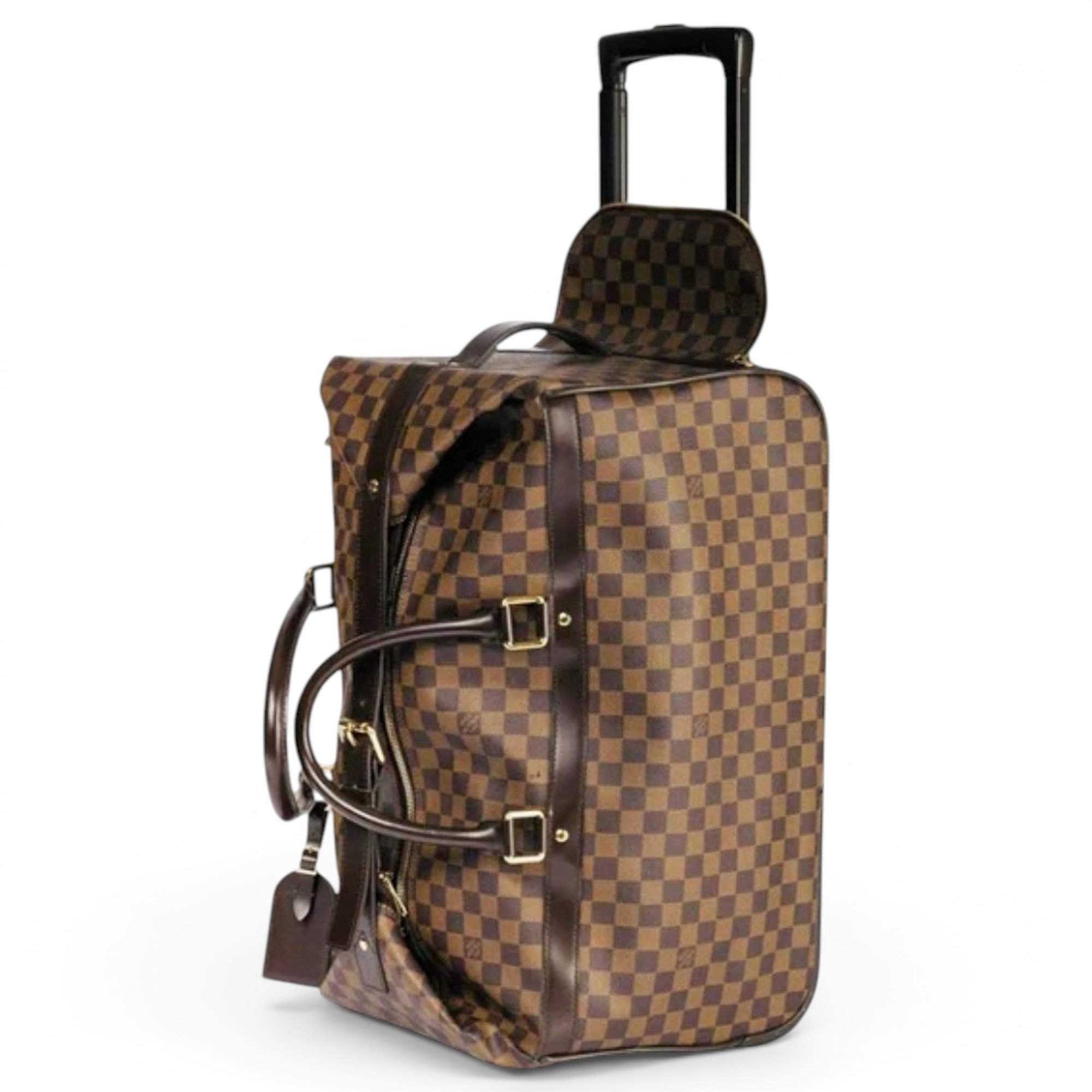 Eole leather travel bag
