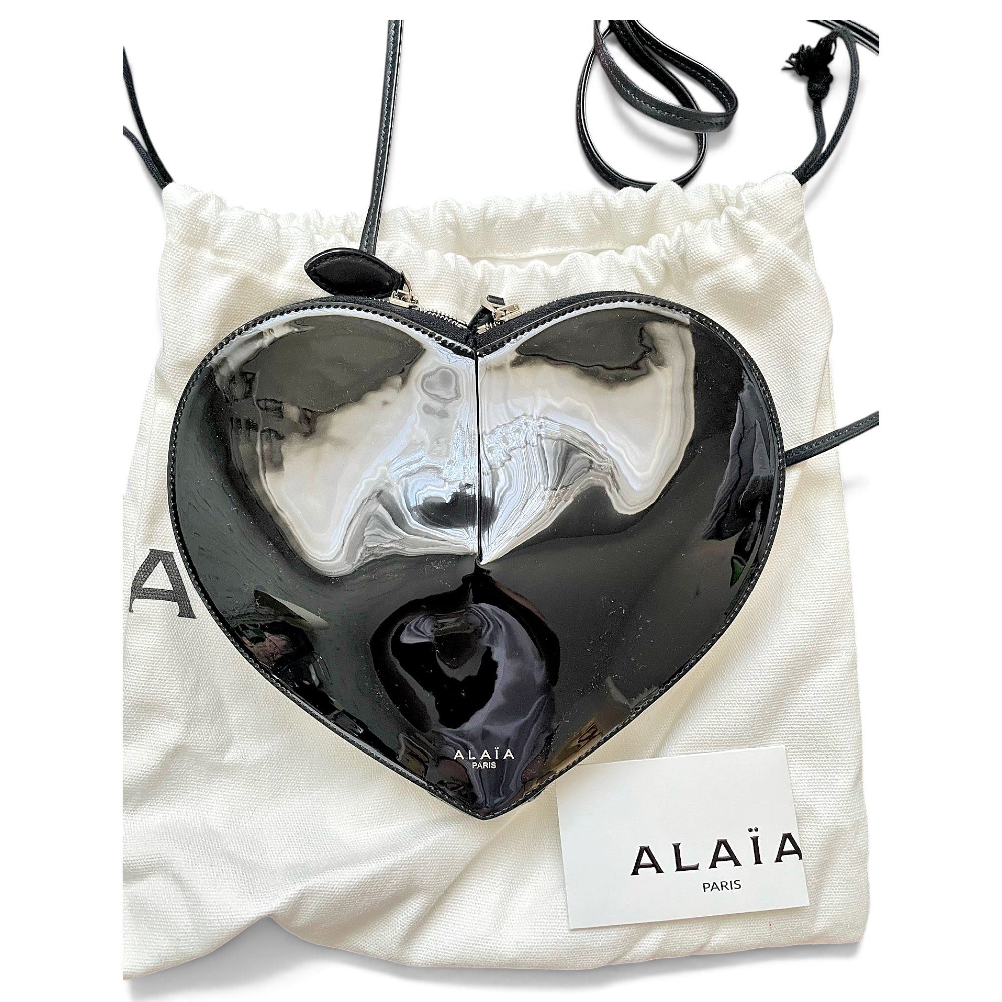 Le Coeur patent leather crossbody bag