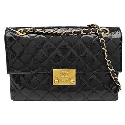 Patent leather handbag