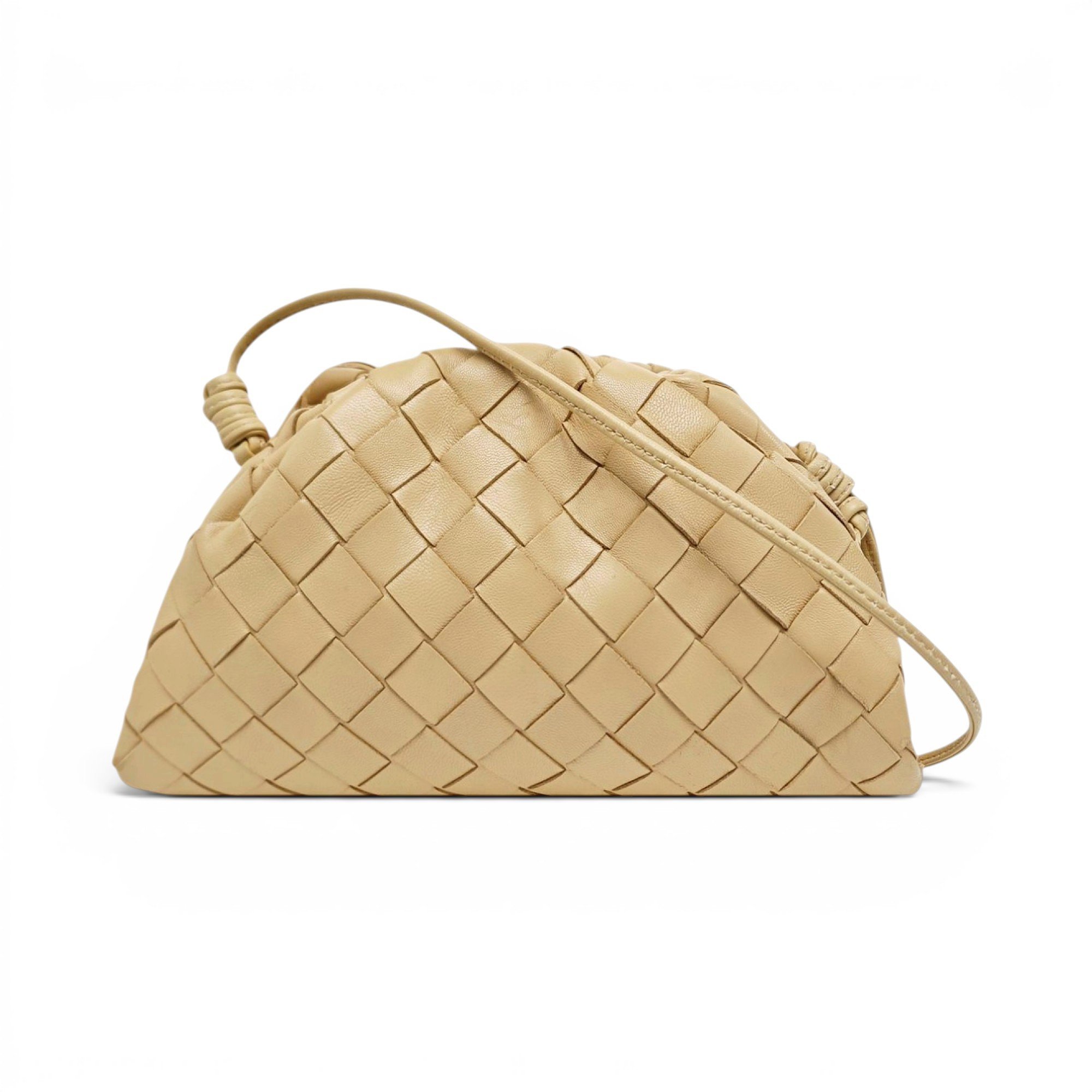 Pouch leather handbag